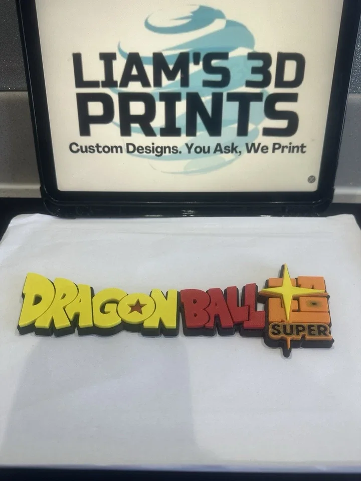 Decorative Dragon Ball Super DBS Logo Wall Display Anime Manga 3D Print pops, изображение 3
