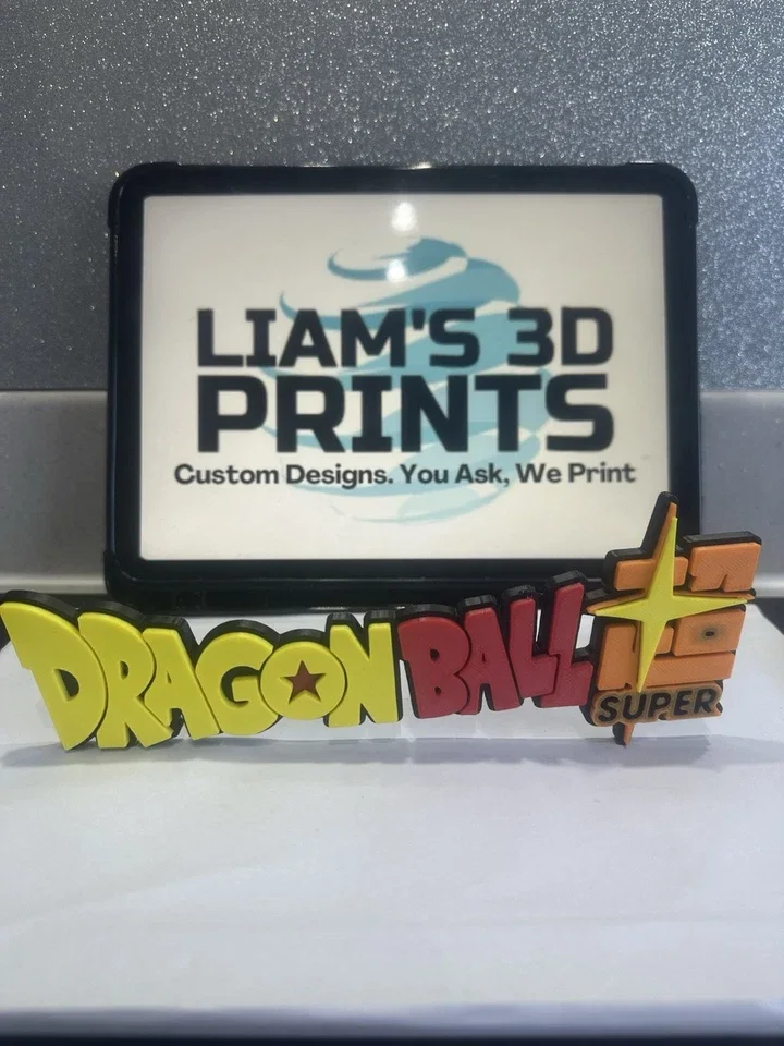 Decorative Dragon Ball Super DBS Logo Wall Display Anime Manga 3D Print pops, изображение 4