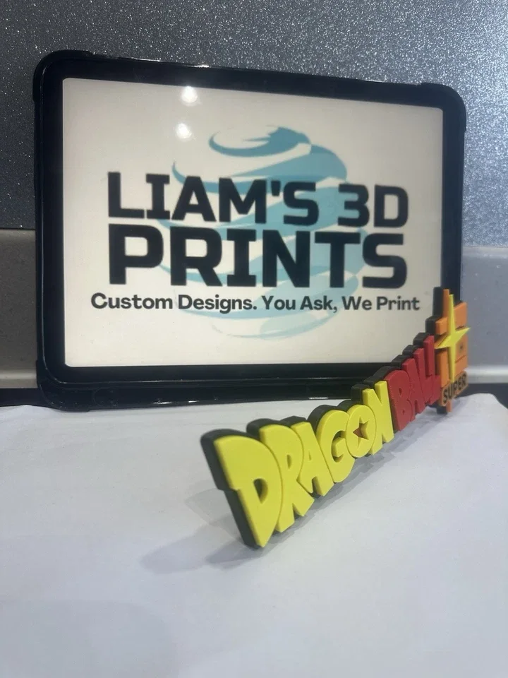Decorative Dragon Ball Super DBS Logo Wall Display Anime Manga 3D Print pops, изображение 5