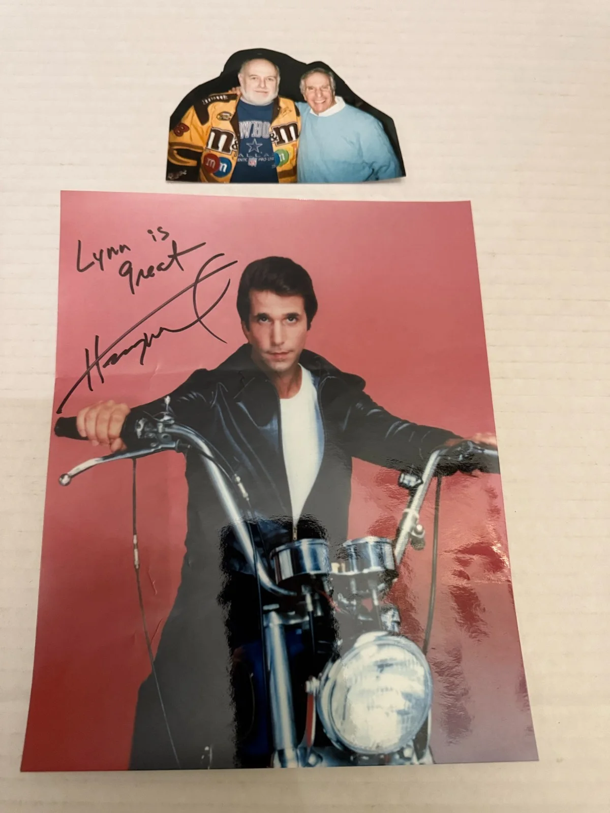 Henry Winkler — Vintage Henry Winkler as the Fonz Happy Days Autographed Photograph