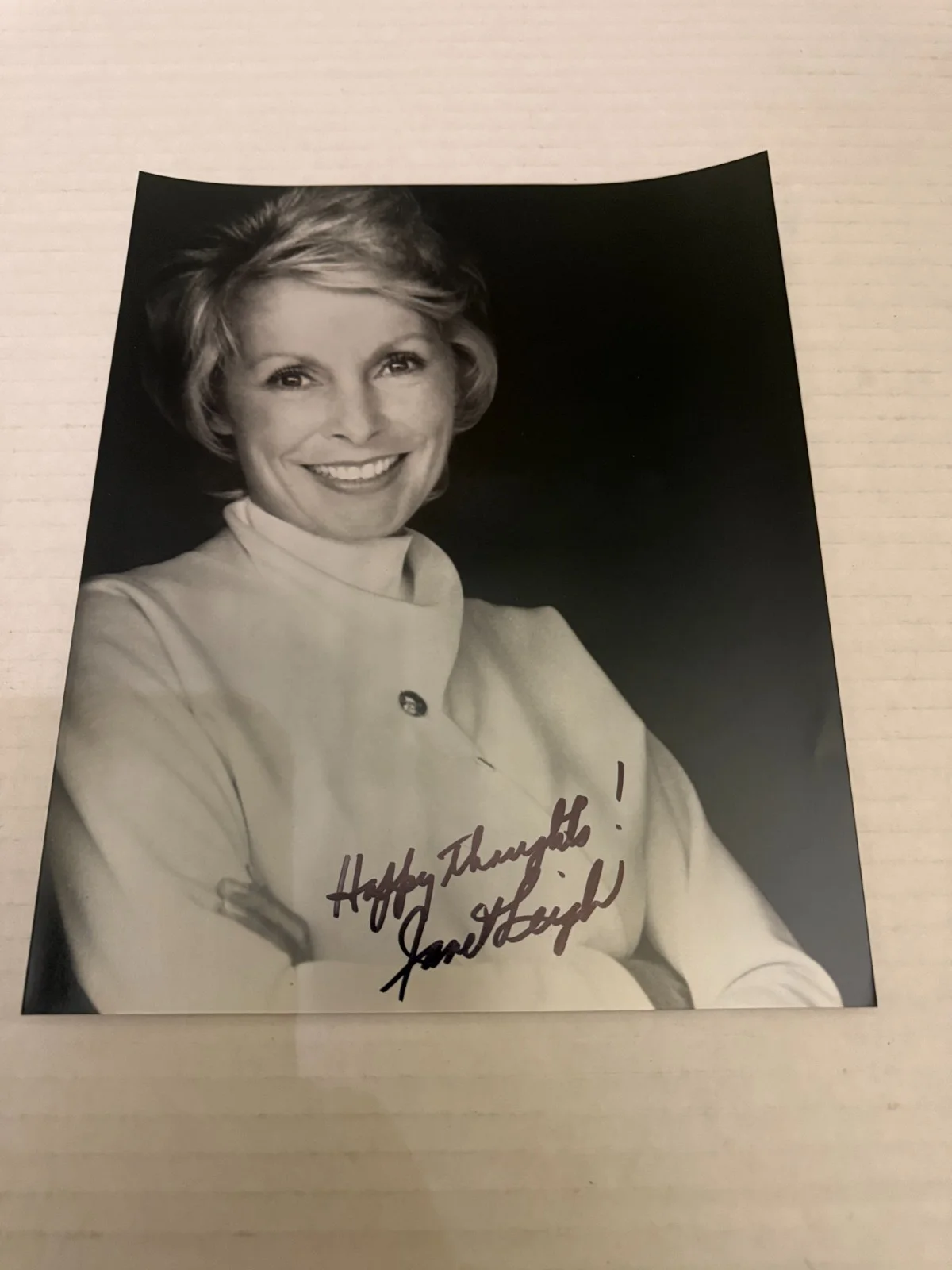 Janet Leigh — Vintage Janet Leigh Actress Autographed Photograph
