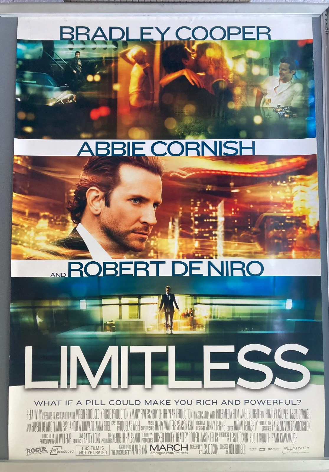 Cinema Poster: LIMITLESS 2011 One Sheet Bradley Cooper Robert De Niro Anna Friel, image 2