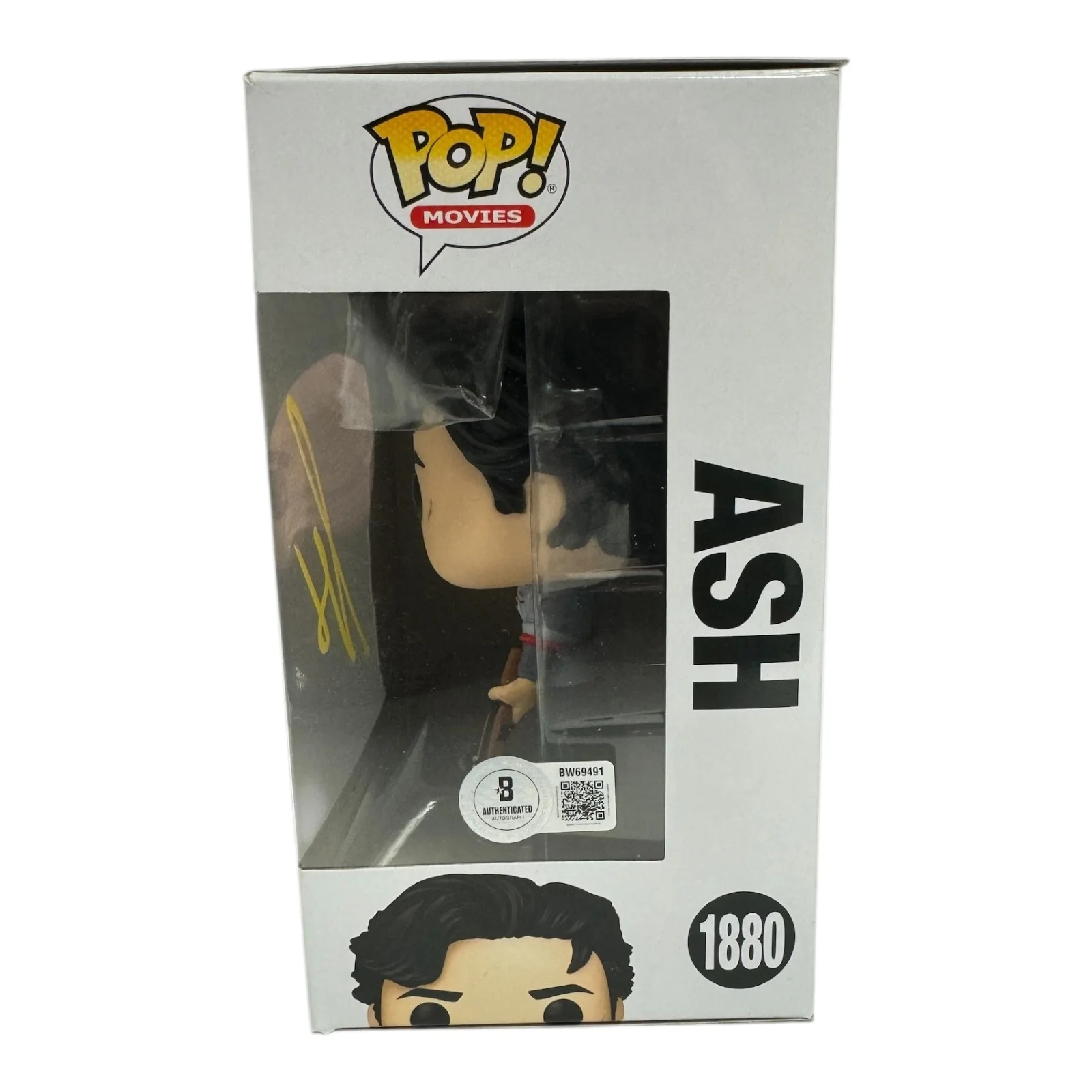 BRUCE CAMPBELL — BRUCE CAMPBELL SIGNED AUTOGRAPH FUNKO POP 1880 ARMY OF DARKNESS BECKETT ASH, изображение 2