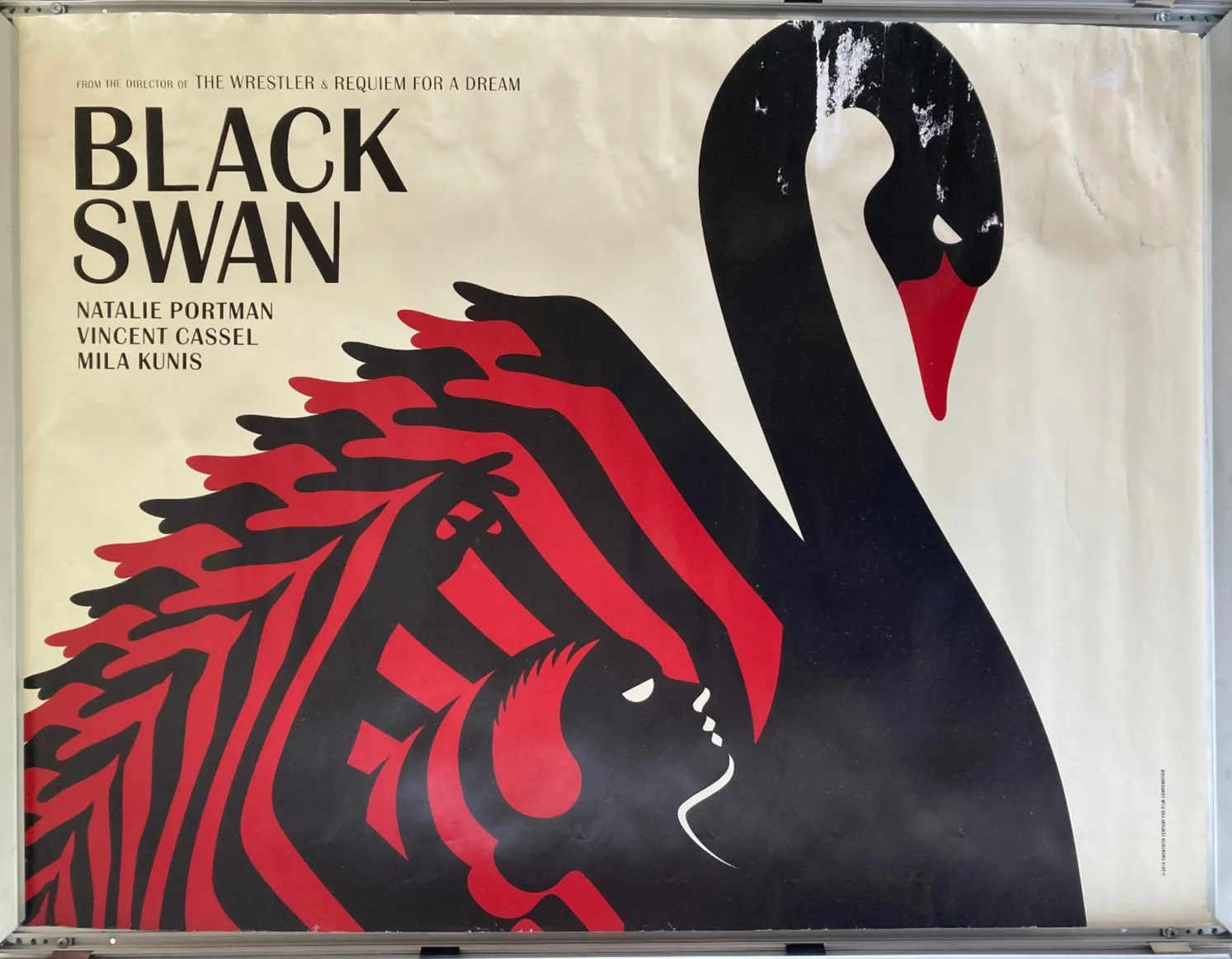 Cinema Poster: BLACK SWAN 2011 (Swan Quad) Natalie Portman Mila Kunis, изображение 2