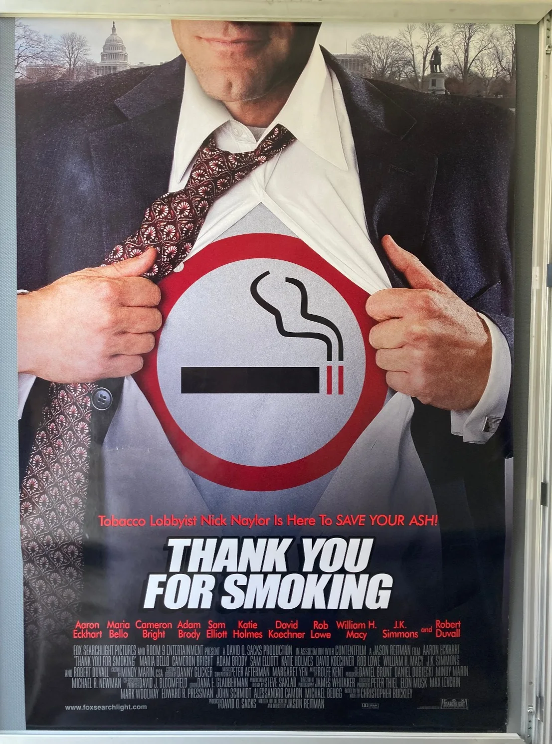 Cinema Poster: THANK YOU FOR SMOKING 2006 (Main One Sheet) Aaron Eckhart, изображение 2