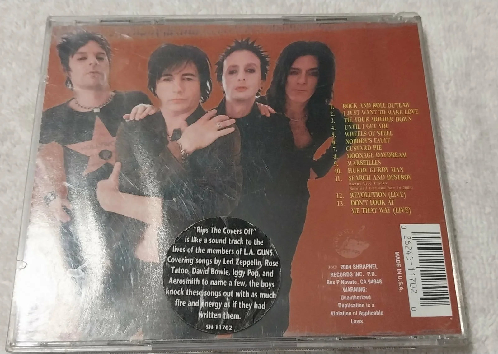 L.A. Guns Rips the Covers Off Signed Original CD & Booklet, image 4