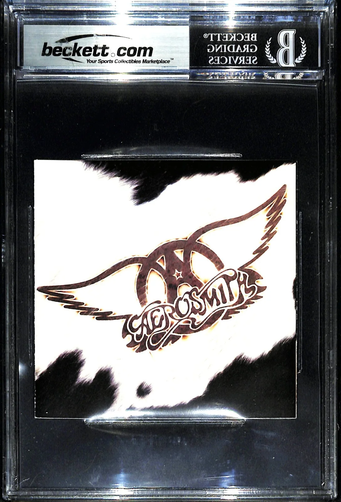 AEROSMITH All 5 Signed Auto "Get A Grip" CD Jacket Graded BECKETT 10 SLABBED, image 2