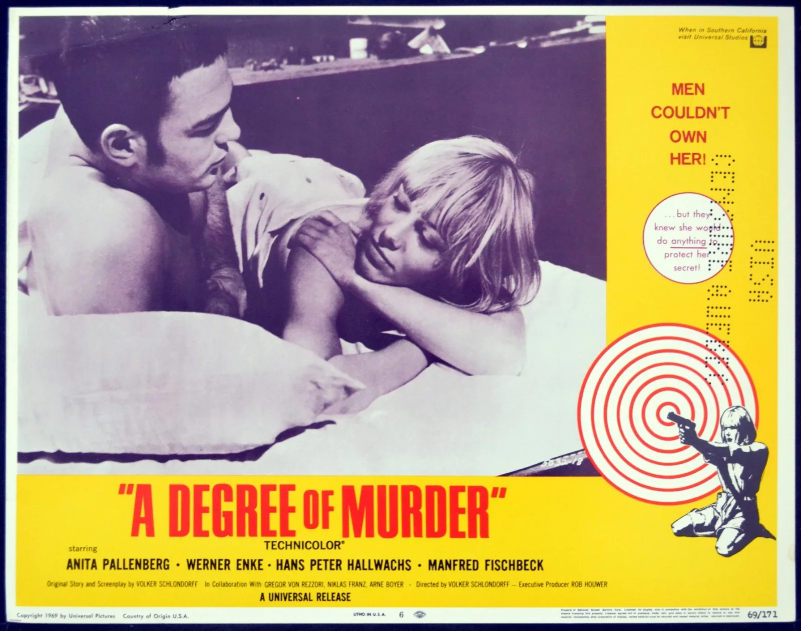 A DEGREE OF MURDER 1967 Anita Pallenberg, Hans Peter Hallwachs 4 LOBBY CARDS, изображение 3