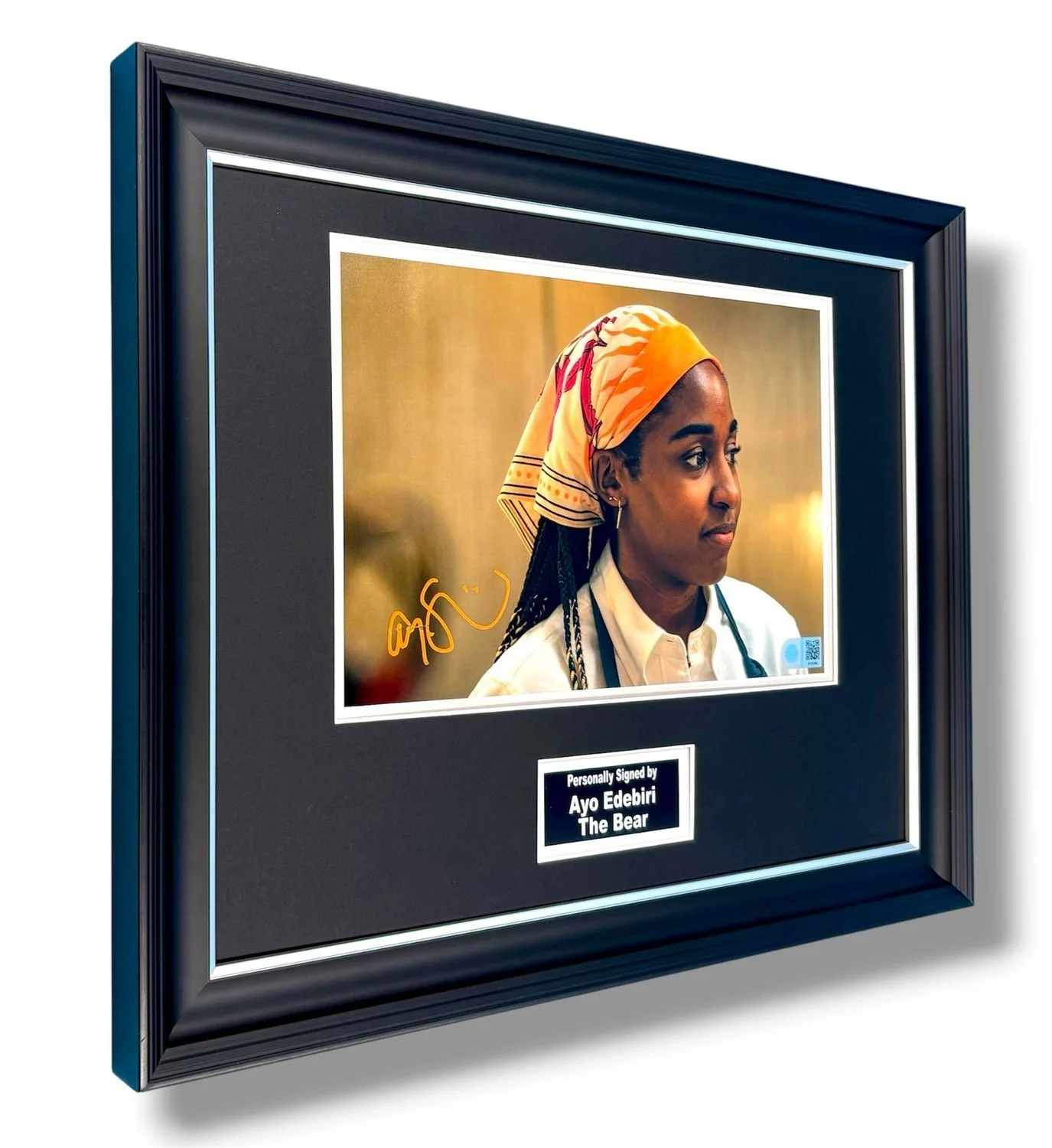 Ayo Edebiri Signed Photo Framed & SWAU COA The Bear Poster Autograph Auto, image 2