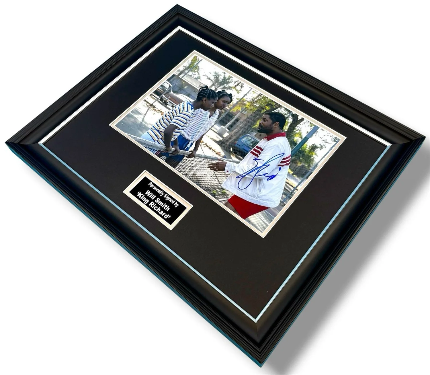 Will Smith Signed Photo Framed & SWAU COA King Richard Poster Autograph Auto, изображение 3