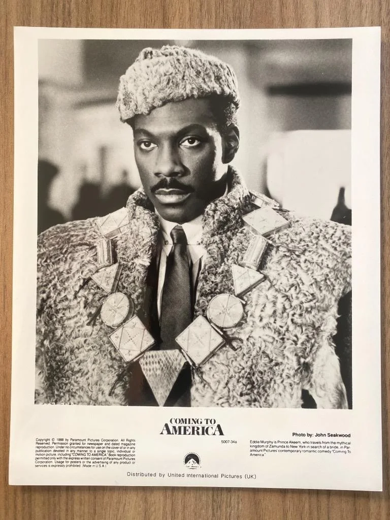 4 Original Coming to America Press Film Still Photos 1988 Eddie Murphy, изображение 3