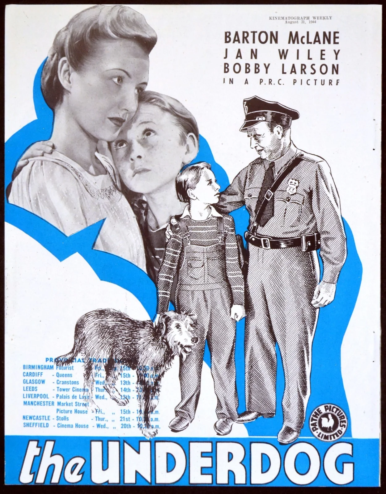 SHAKE HANDS WITH MURDER 1944 Frank Jenks, Iris Adrian, Douglas Fowley TRADE AD, изображение 2