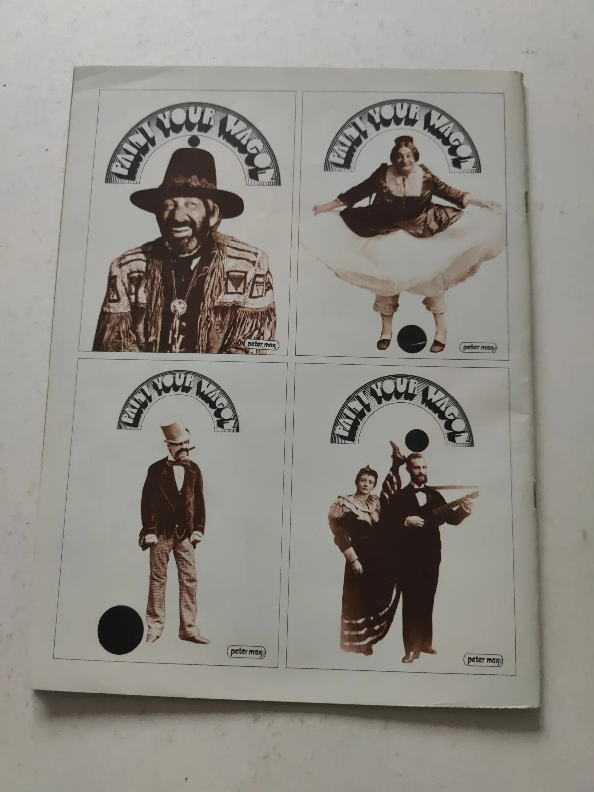 Paint Your Wagon Booklet Peter Max Souvenir booklet, image 2