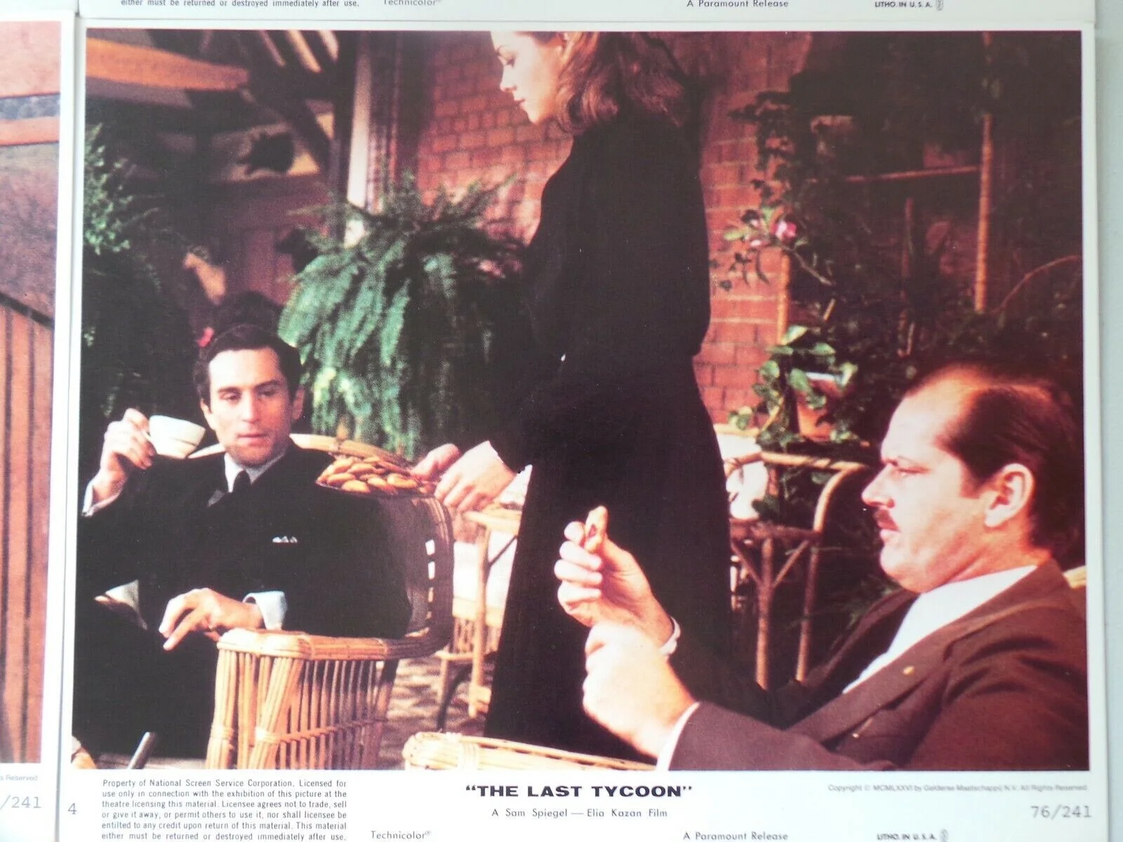ORIGINAL 1976 LOBBY CARD SET 10" x 8" - THE LAST TYCOON - DE NIRO - NICHOLSON, image 5