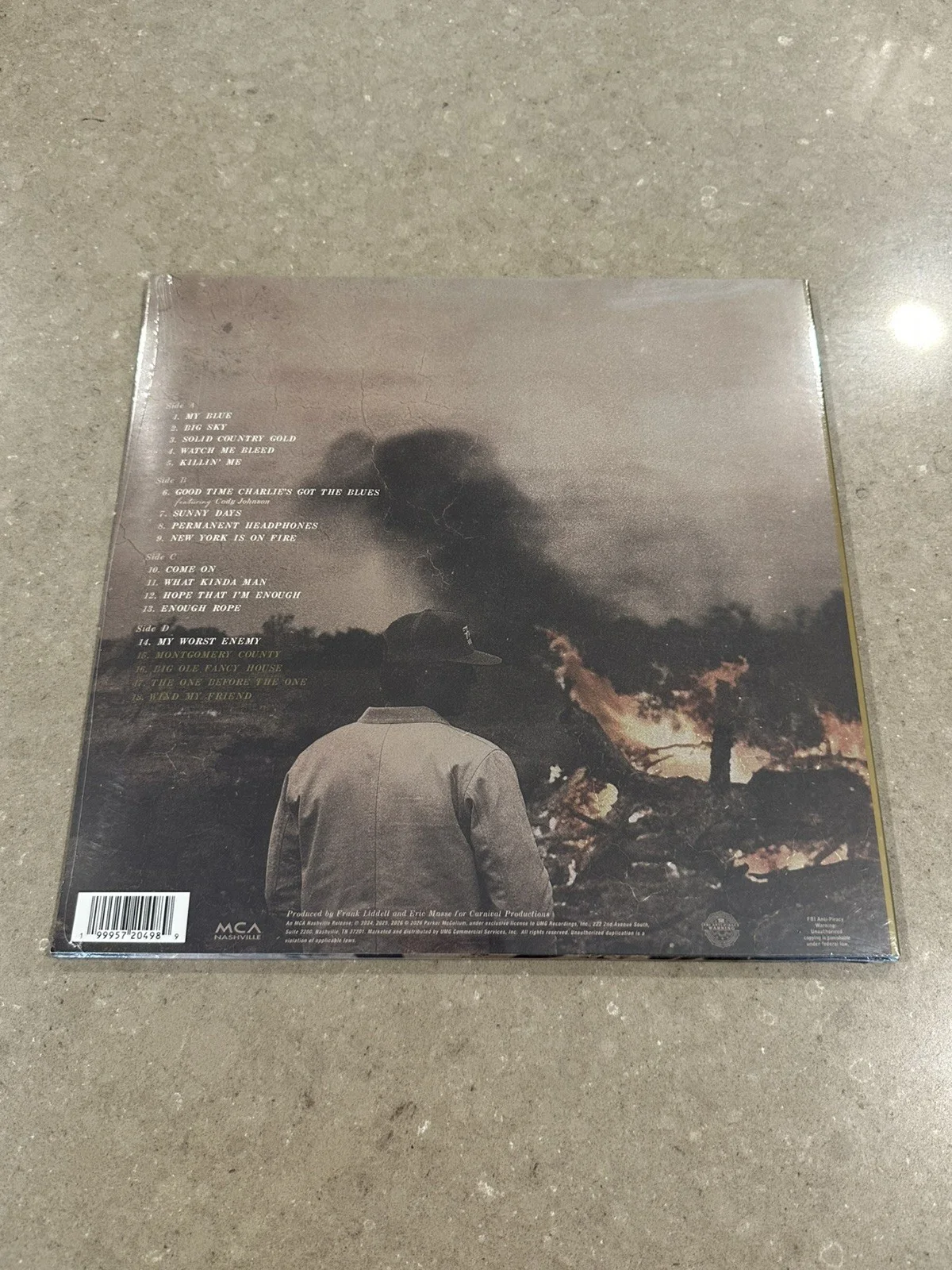 Parker McCullum-SIGNED The DELUXE Edition Vinyl-2LP GOLD BLACK ICE-SIGNED POSTER, изображение 3