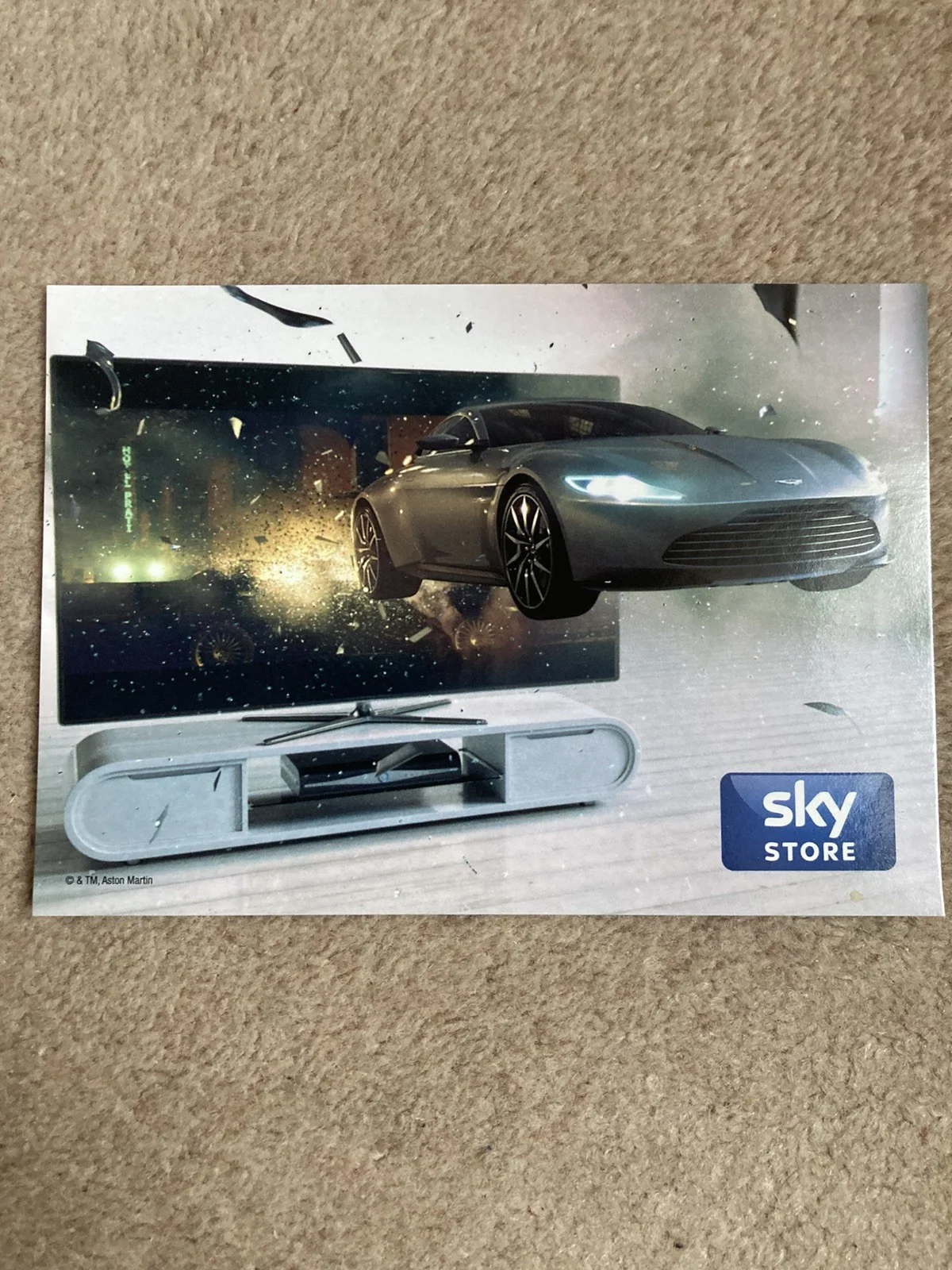 James Bond 2015 Spectre Promotional Special Edition sky Postcards (rare), изображение 3