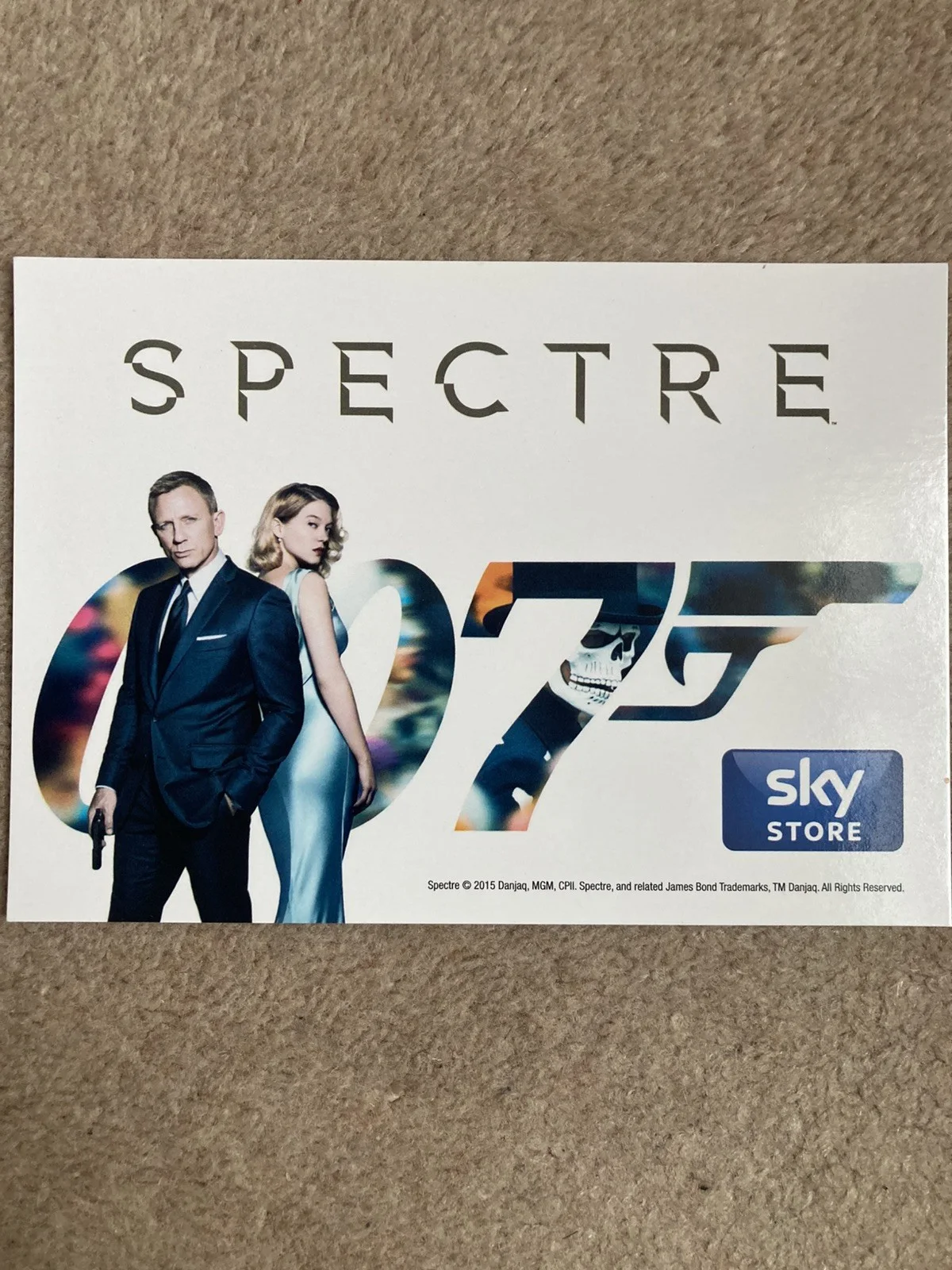 James Bond 2015 Spectre Promotional Special Edition sky Postcards (rare), изображение 5