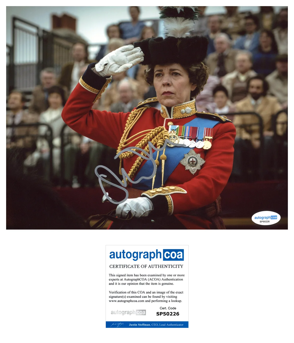 Olivia Colman — Olivia Colman 'The Crown' Signed 'Queen Elizabeth II' 8x10 Photo ACOA