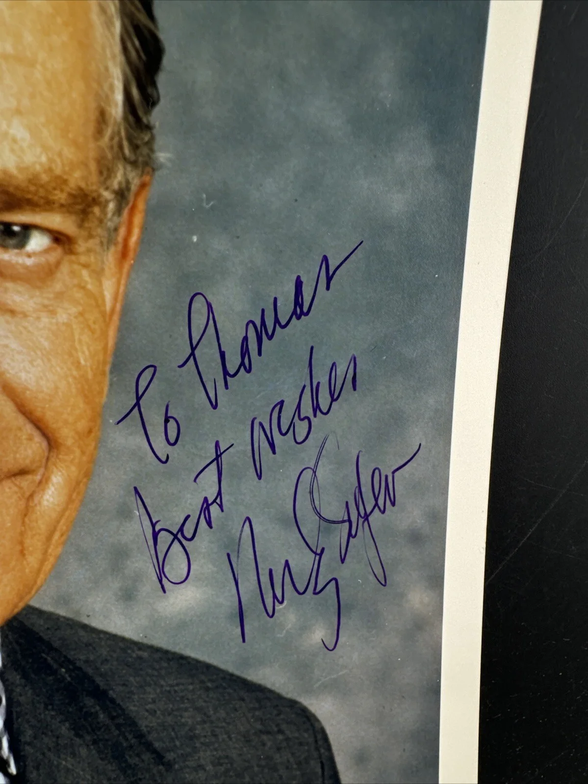 Morley Safer — Morley Safer Authentic Signed Autographed 8 x 10 Photo from "60 MINUTES", image 2