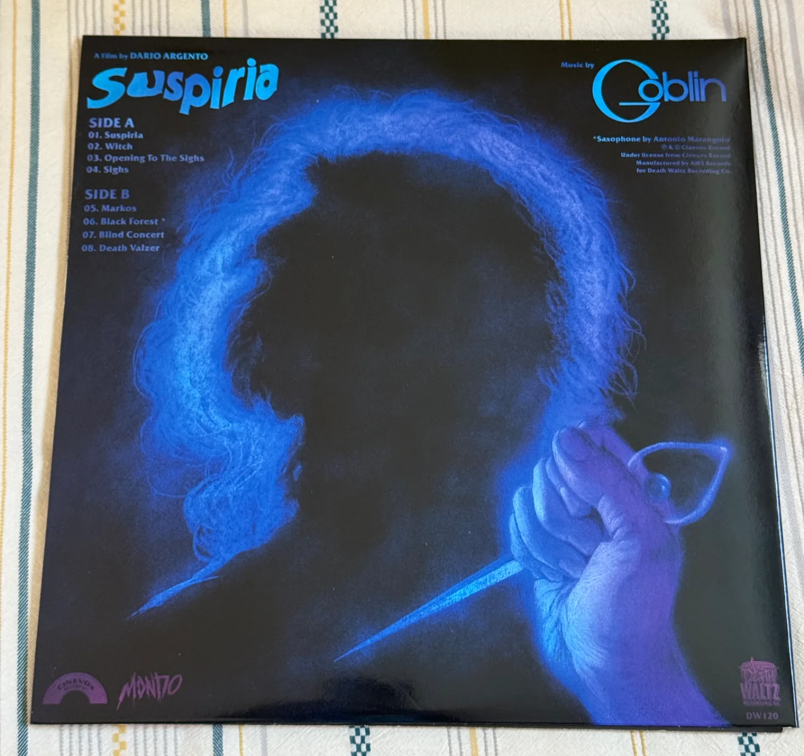 SUSPIRIA OST GOBLIN | DEATH WALTZ | SIGNED DARIO ARGENTO BEYOND FEST | RED VINYL, image 2
