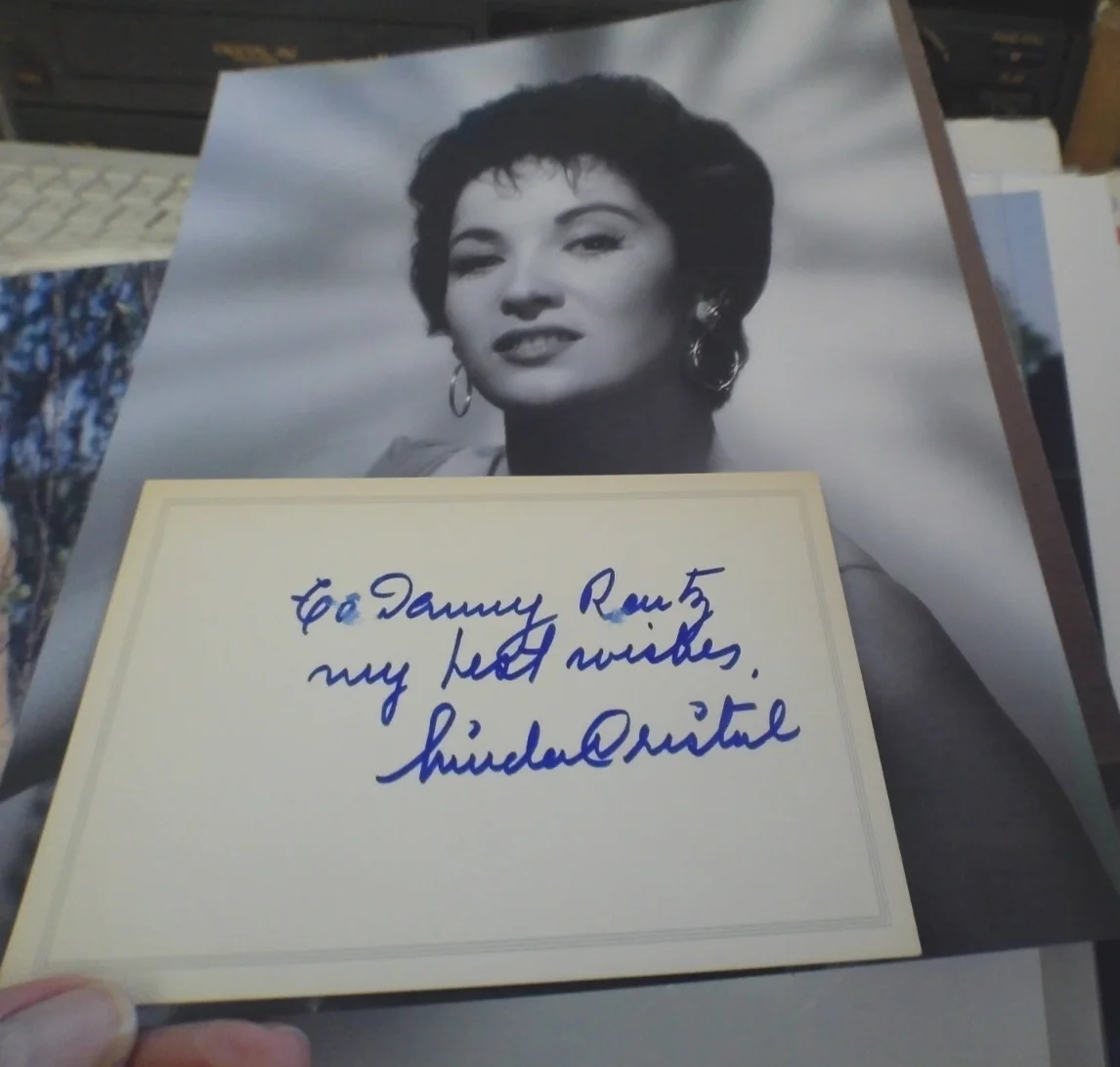 Linda Cristal — Linda Cristal High Chapperal signed 4x5 card plus Bonus 8x10 Display photo, image 3