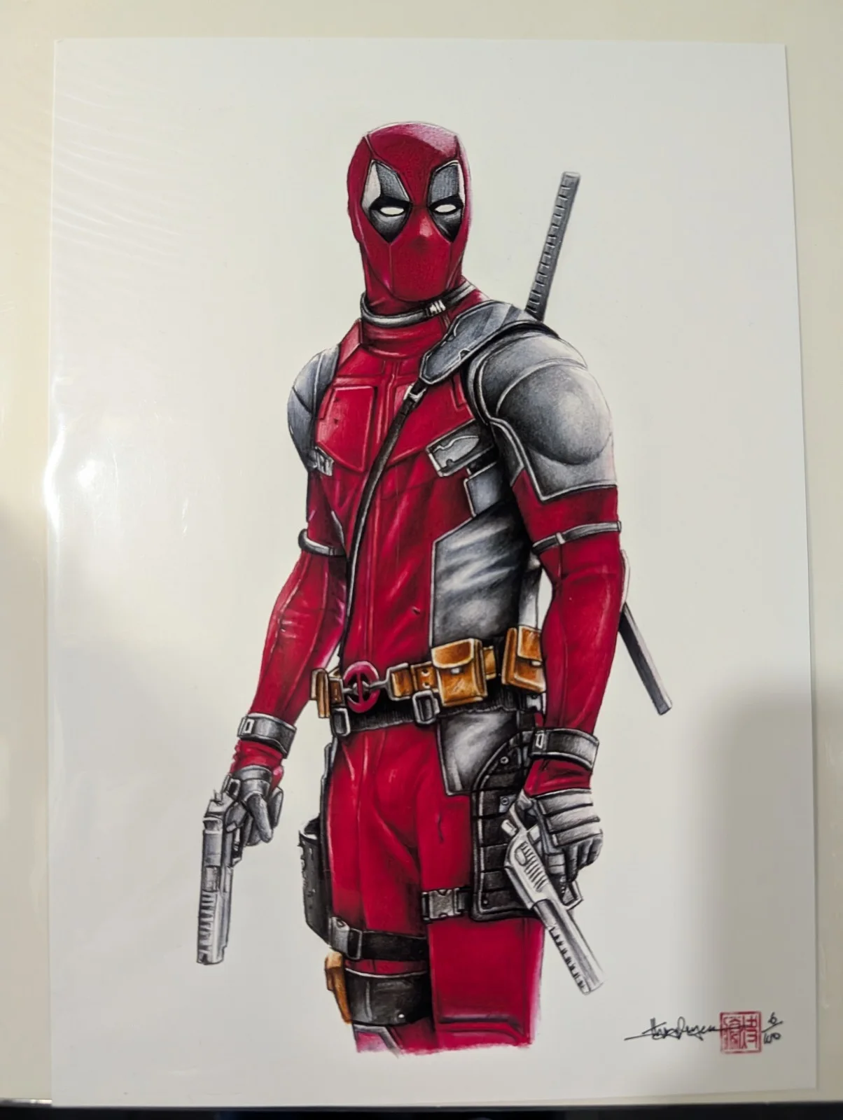 THANG NGUYEN — THANG NGUYEN Marvel Comics Deadpool 8x12 Thang Nguyen Lithograph