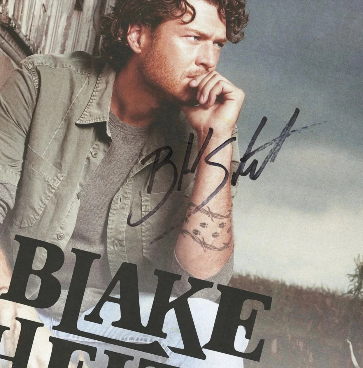 Blake Shelton autographed gig poster, image 2