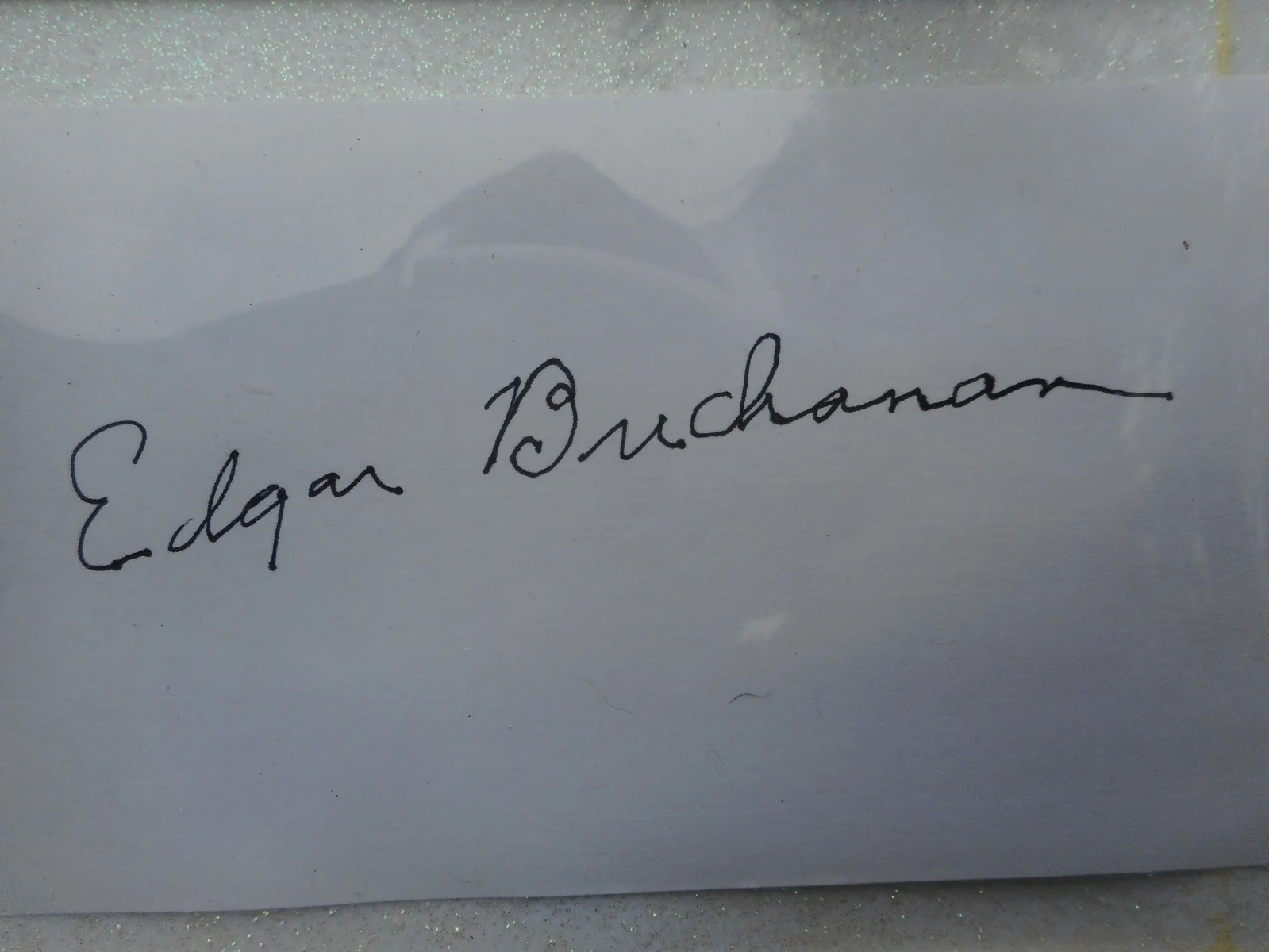 Edgar Buchanan, Mamie Eisenhower — EDGAR BUCHANAN FAMOUS ACTOR AUTOGRAPH W/ PHOTO AND MAMIE EISENHOWER AUTOGRAPH, image 2
