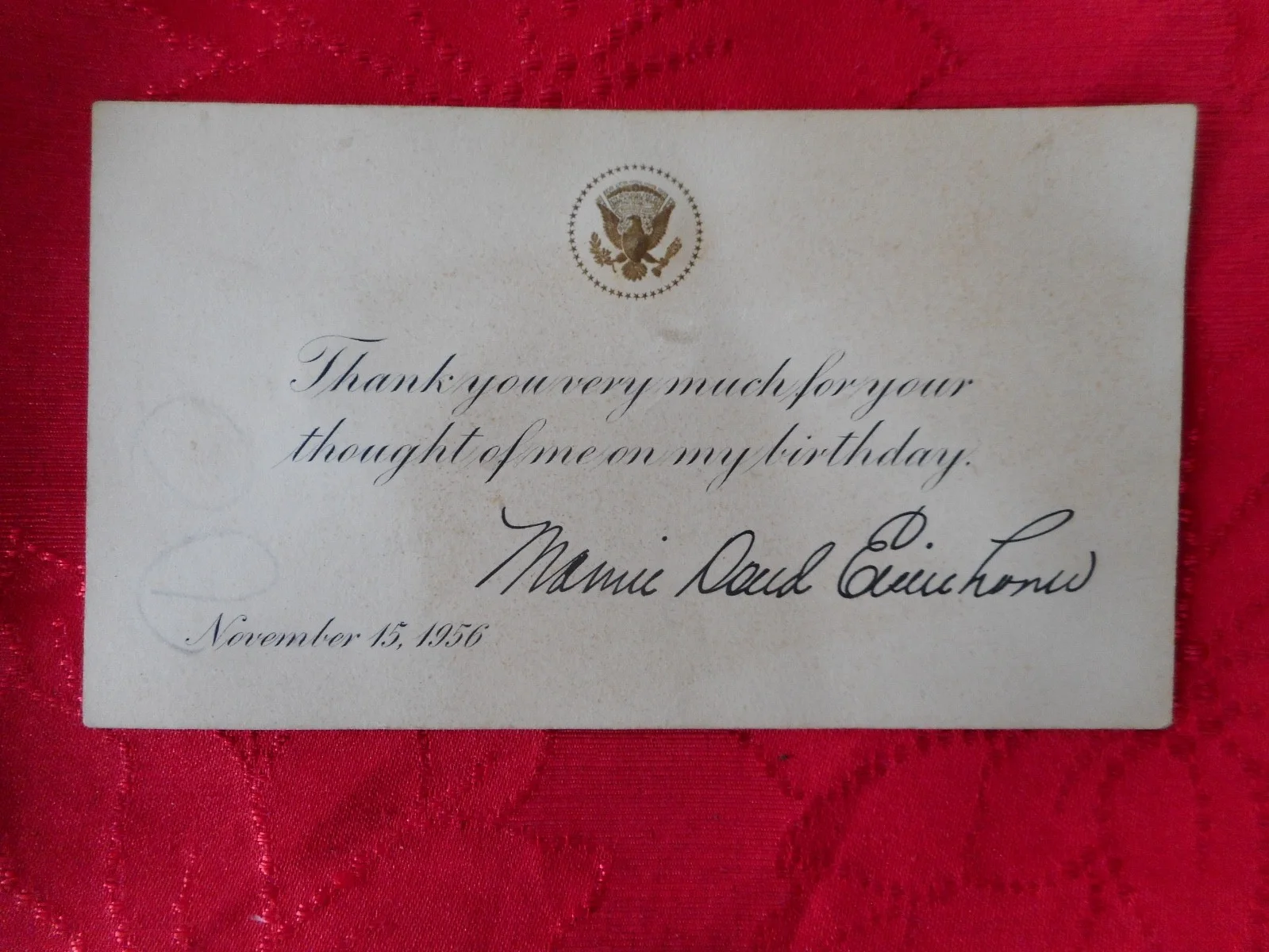 Edgar Buchanan, Mamie Eisenhower — EDGAR BUCHANAN FAMOUS ACTOR AUTOGRAPH W/ PHOTO AND MAMIE EISENHOWER AUTOGRAPH, image 4