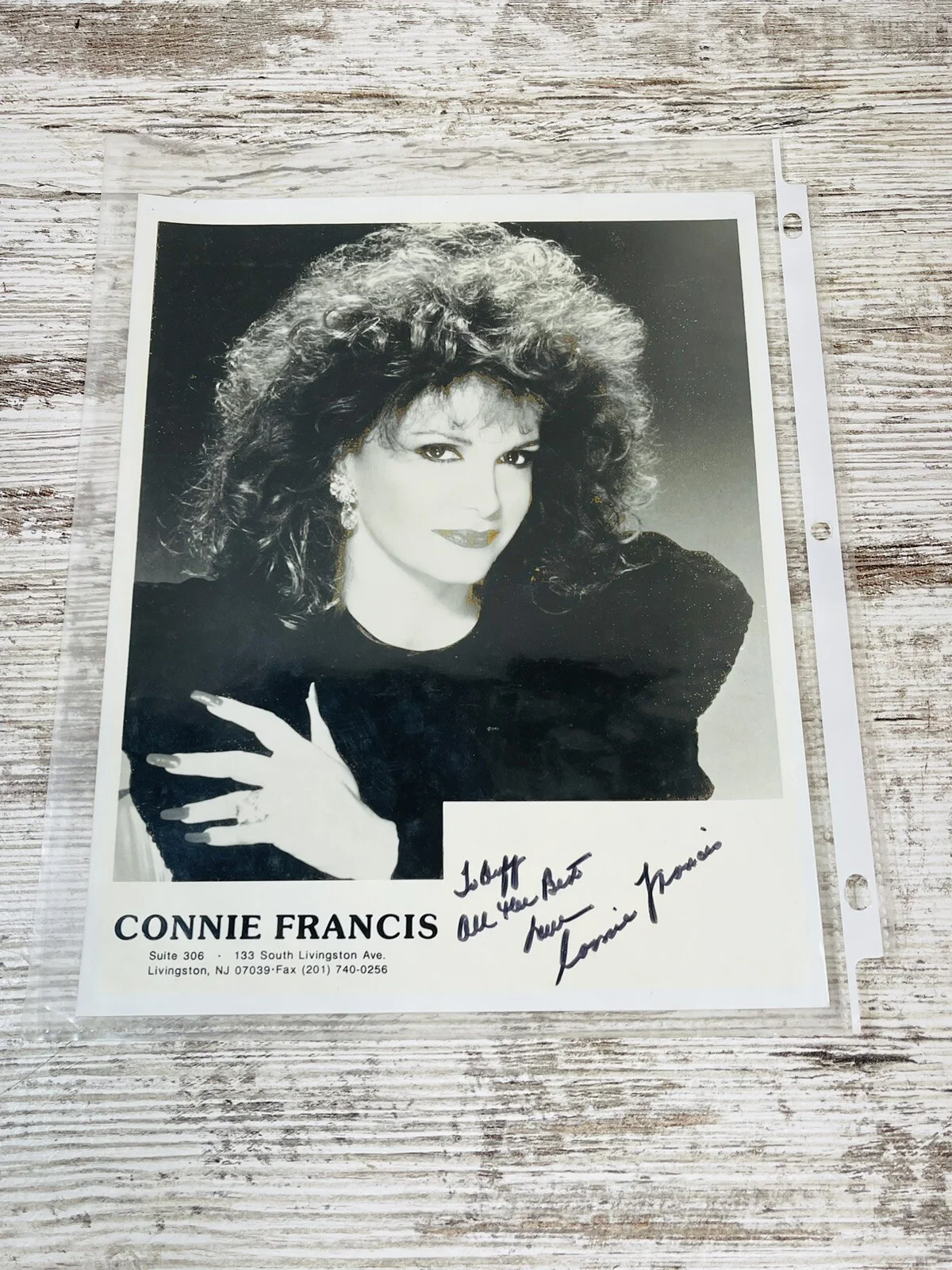 Connie Francis - American Pop Singer Signed Photo, image 2