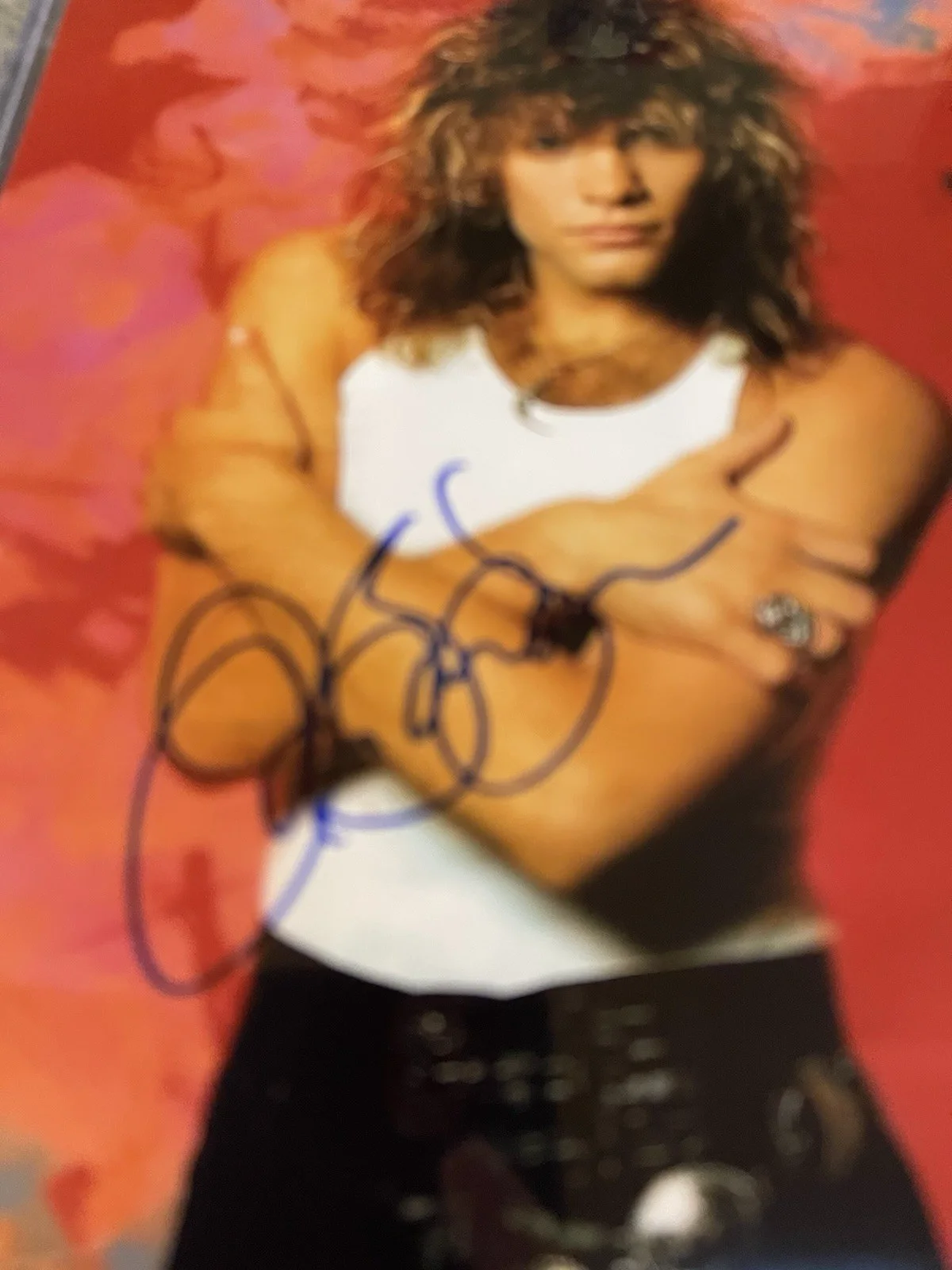 Jon Bon Jovi signed 8 x 10 color photo band Bon Jovi Dual COAs Bon Jovi Band, изображение 2