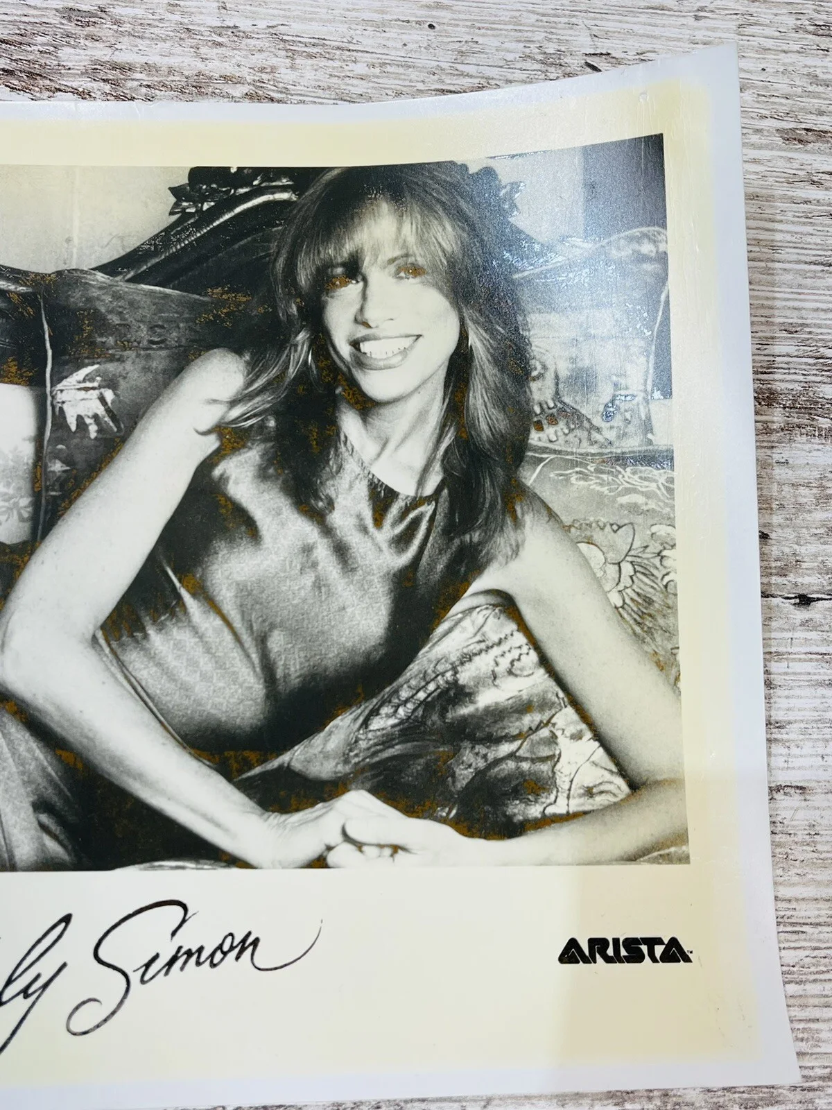 Carly Simon Signed Autograph Original 1970’s Promo Photo, изображение 2