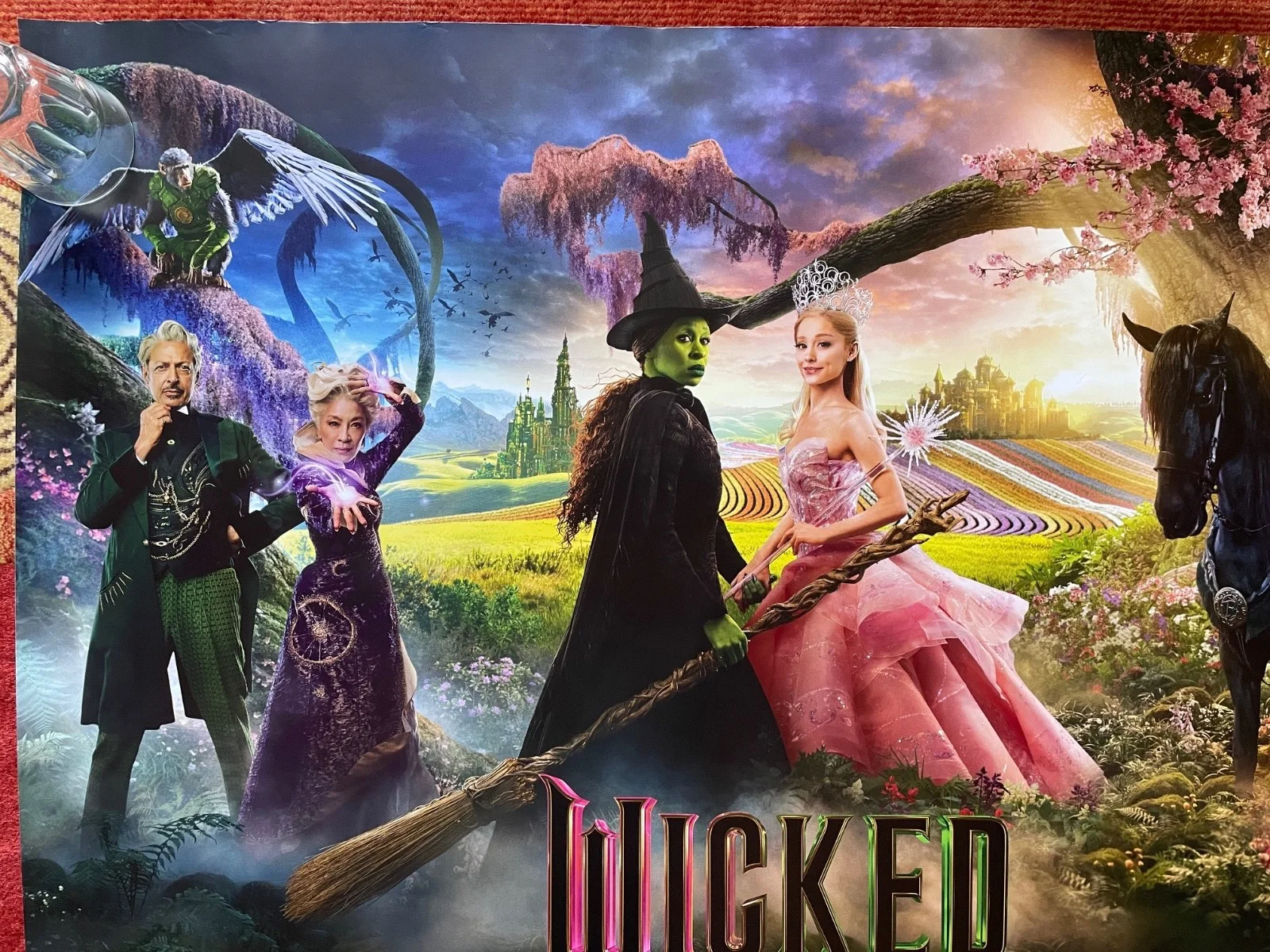 WICKED (2024) Original Advance Quad Movie Poster Ariana Grande Cynthia Erivo, изображение 2
