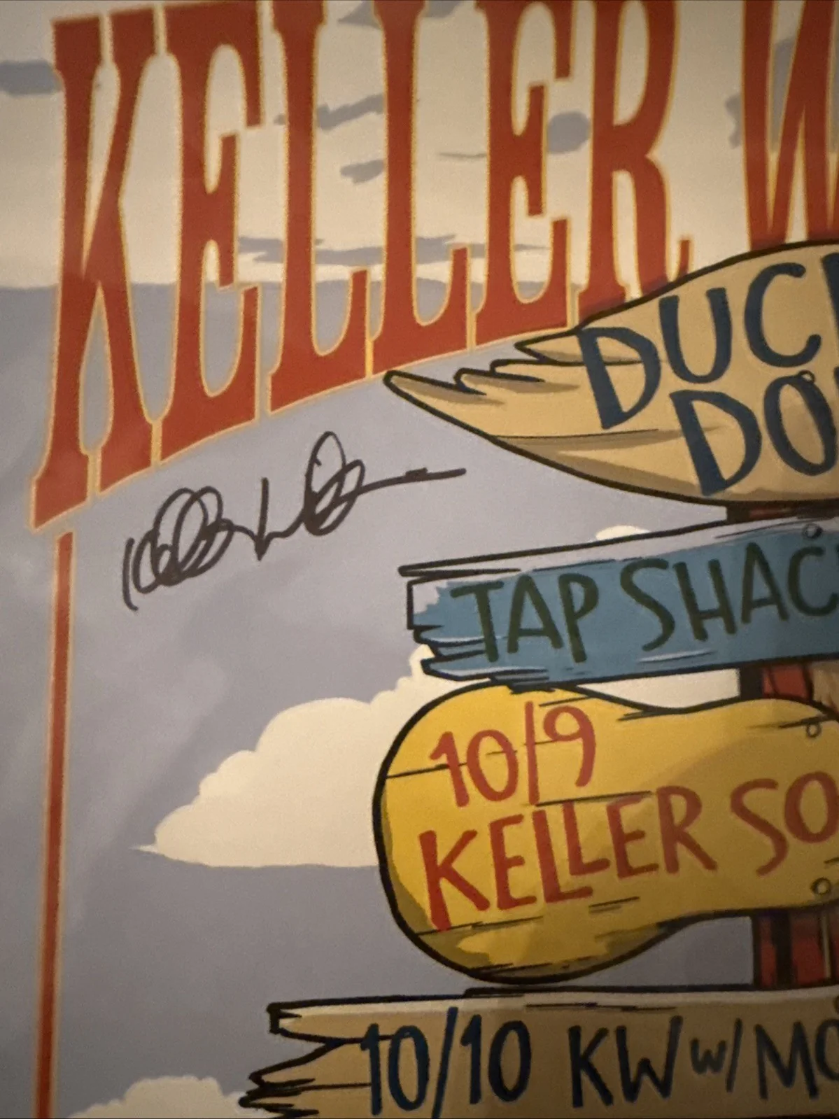 Keller Williams Signed Gig Poster 16”x22”/ OG, image 2