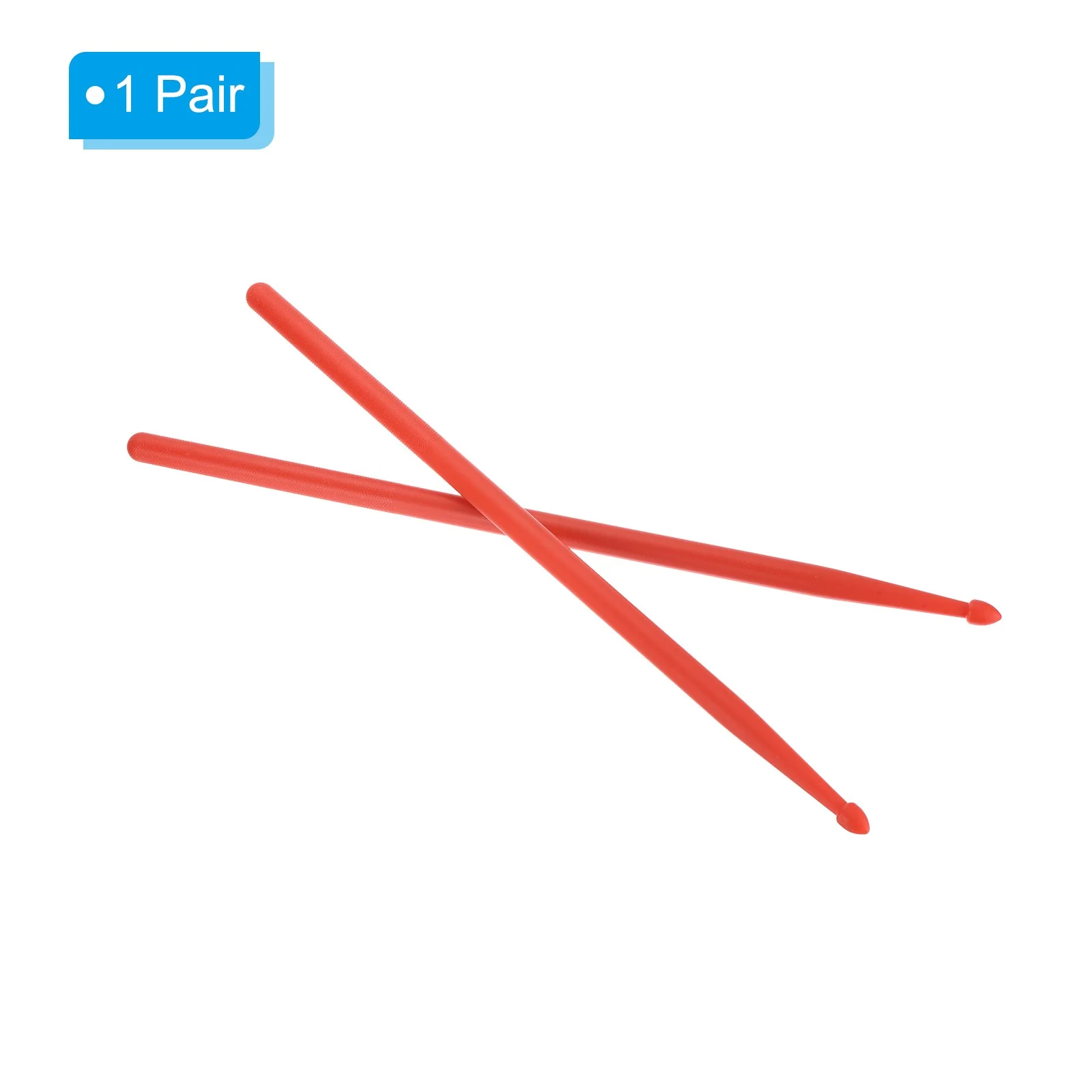 Nylon Drumstick 7A Plastic Anti Slip Handle Drum Stick Red 16", image 3
