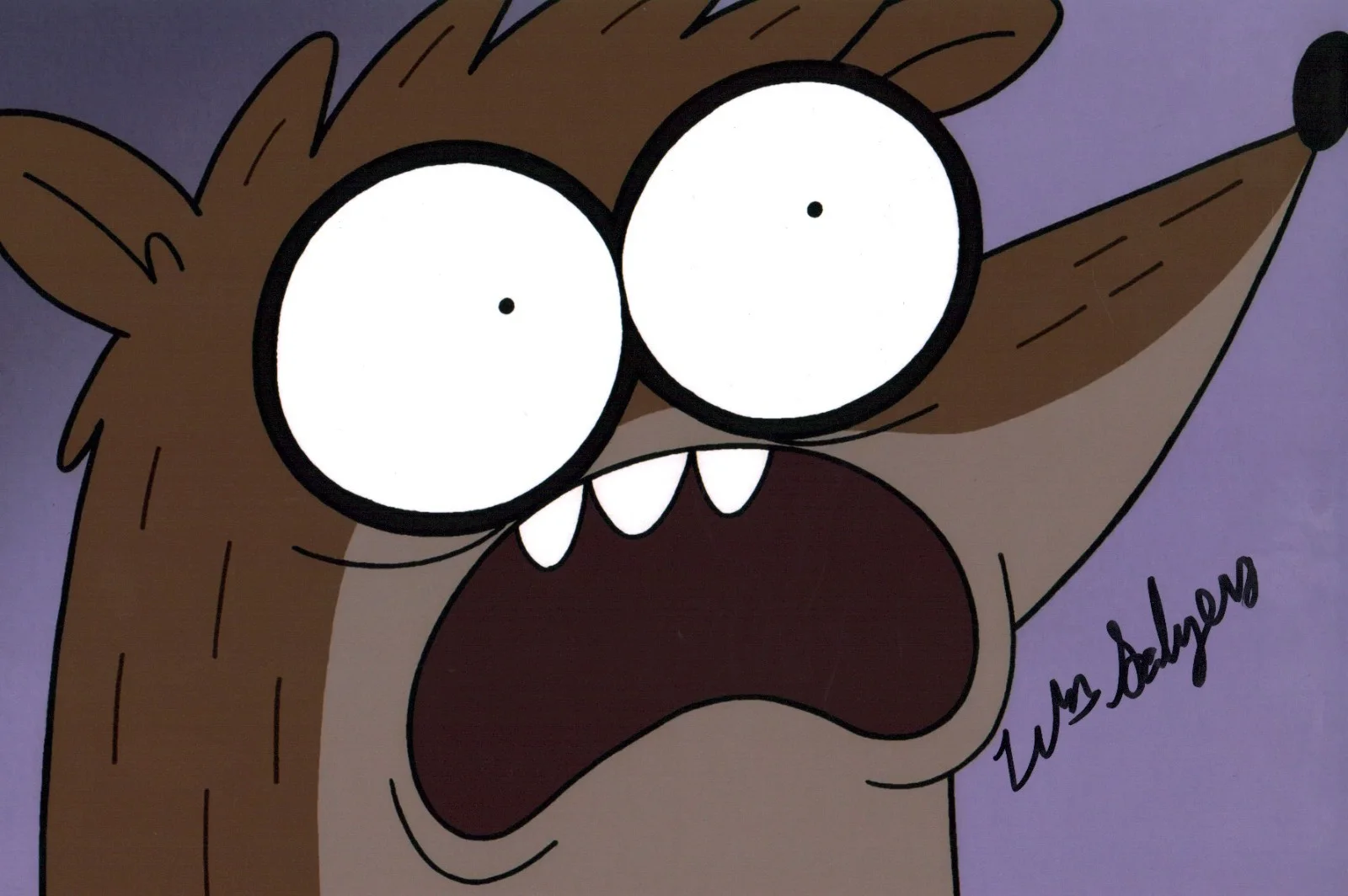 William Salyers — William Salyers Regular Show 8x12 Signed Photo JSA Certified Autograph