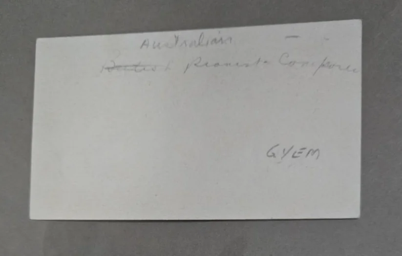 PERCY GRAINGER (1882-1961) AUSTRALIAN COMPOSER, PIANIST AUTOGRAPHED CARD, изображение 2
