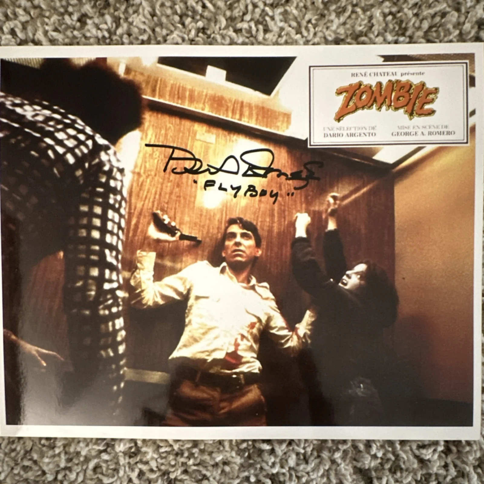 Flyboy — Zombie Original Signed Photo Flyboy Movies Autographed Photograph, изображение 4