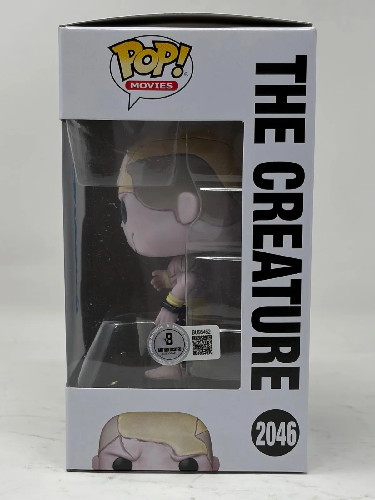 Guillermo Del Toro — Guillermo Del Toro Frankenstein Signed Autograph The Creature Funko Pop Beckett, image 3