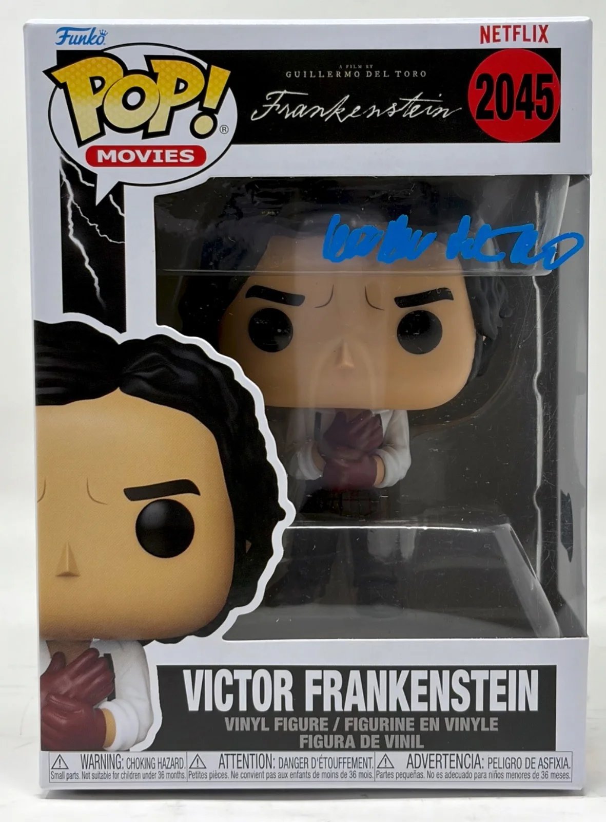 Guillermo Del Toro — Guillermo Del Toro Signed Victor Frankenstein Funko Pop #2045 Autograph BAS COA, изображение 2