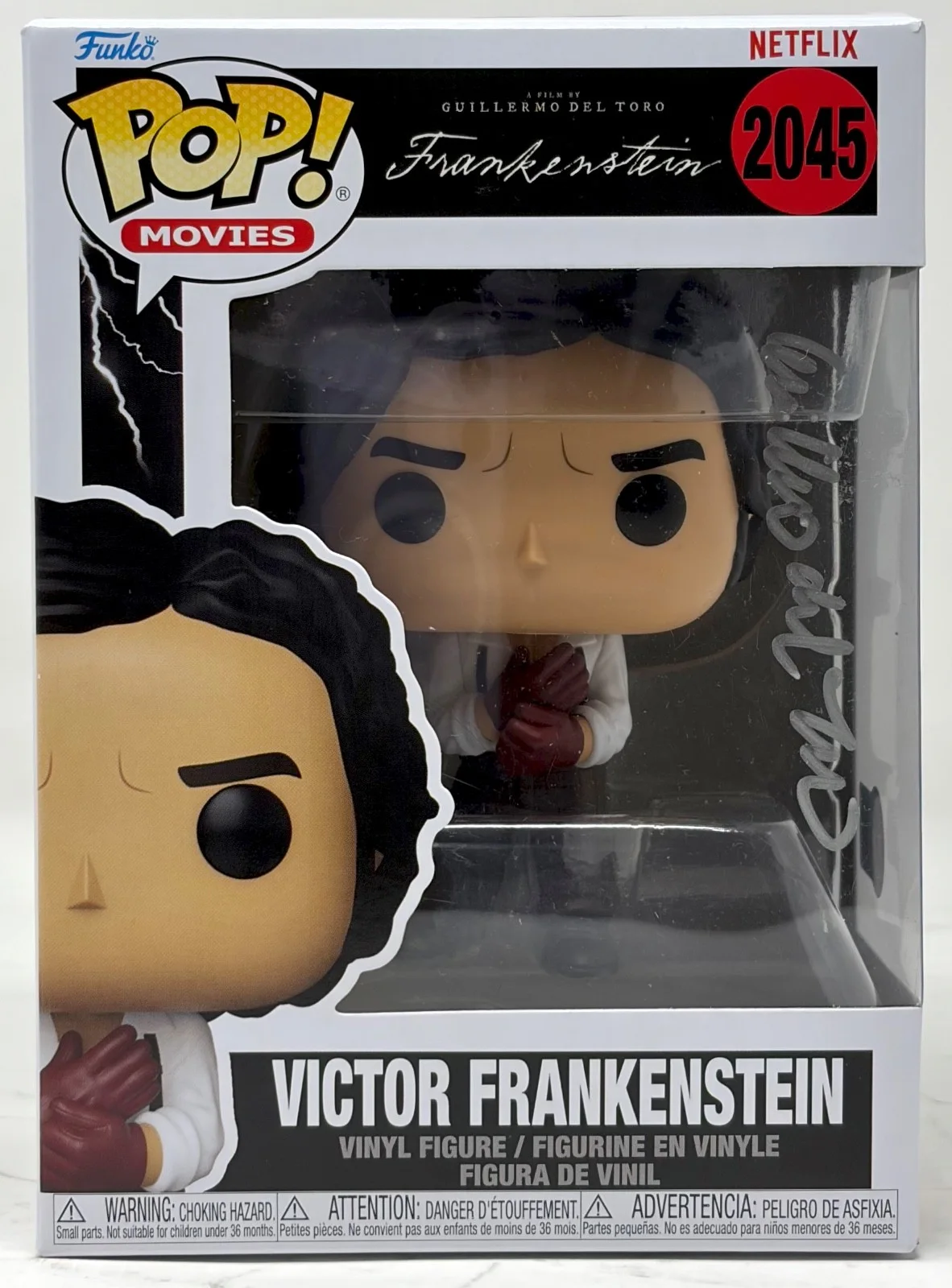 Guillermo Del Toro — Guillermo Del Toro Signed Victor Frankenstein Funko Pop #2045 Autograph Beckett, image 2