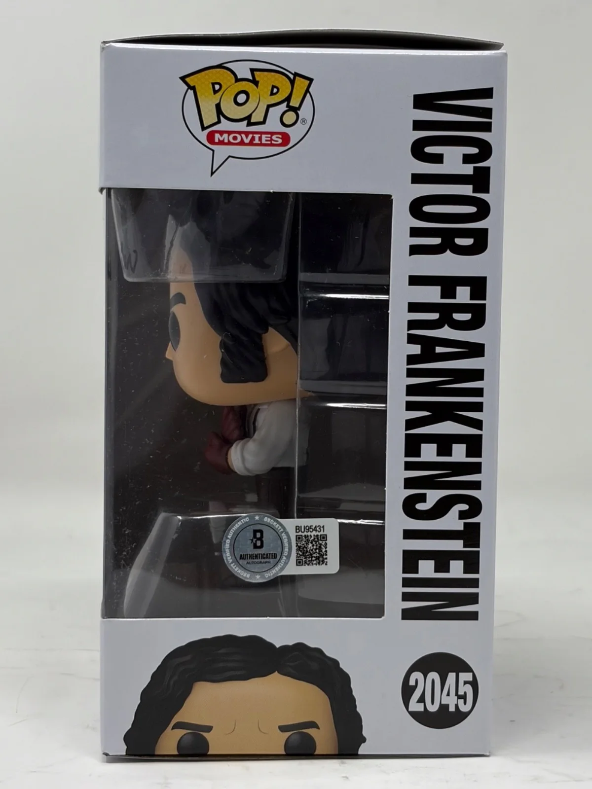 Guillermo Del Toro — Guillermo Del Toro Signed Autograph Victor Frankenstein Funko Pop #2045 Beckett, изображение 3