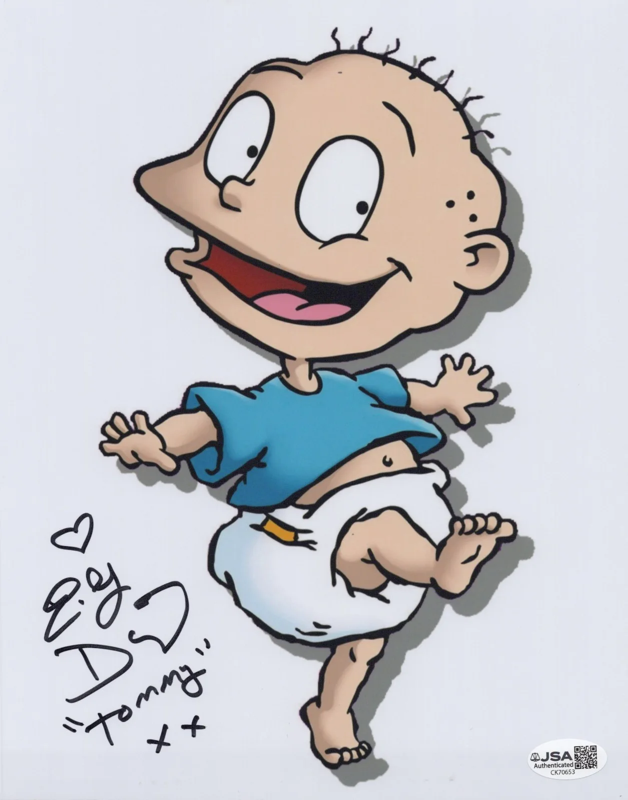 E.G. Daily — Rugrats- E.G. Daily signed Tommy Pickles 8x10 photo JSA COA