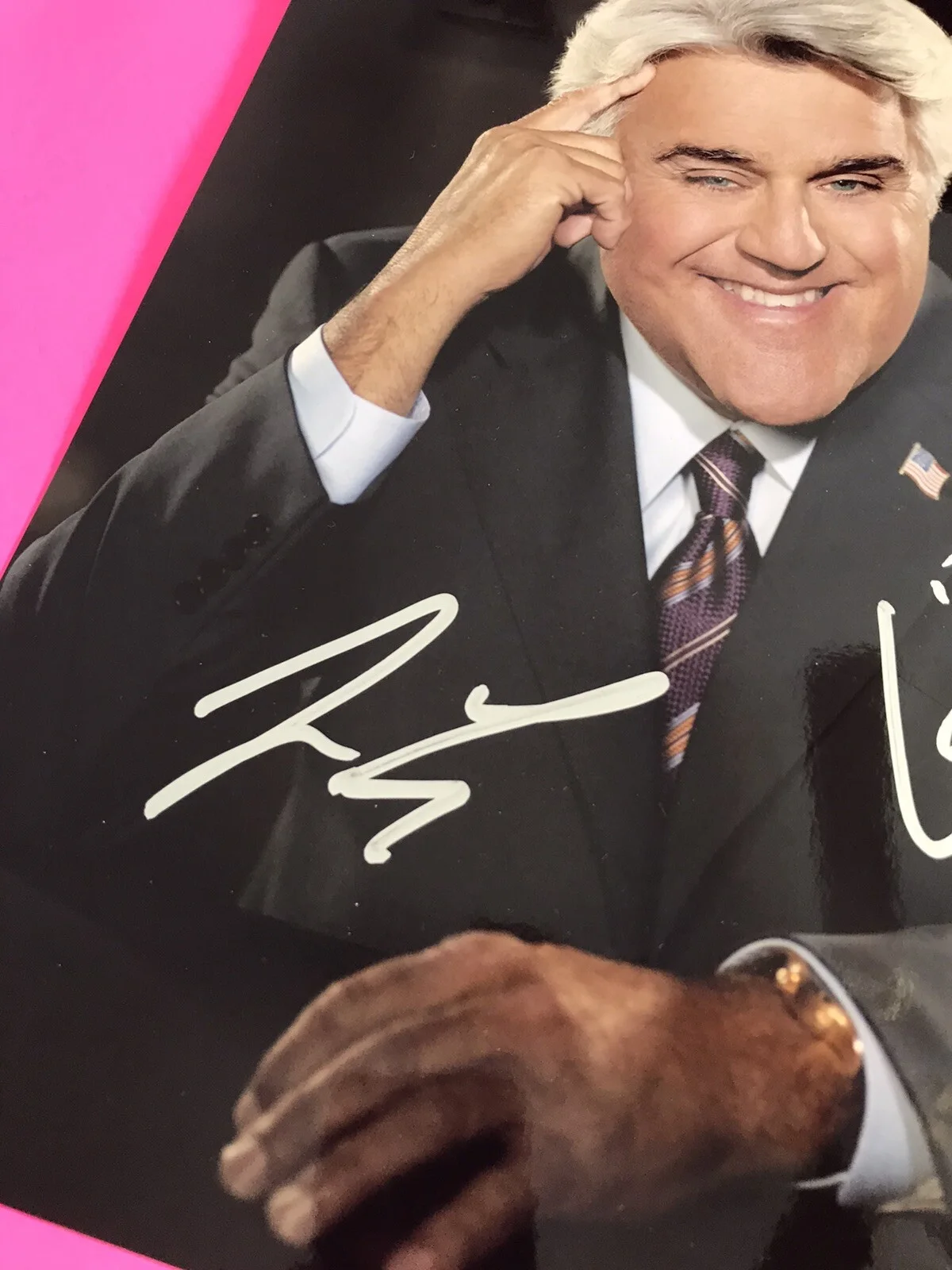 JAY LENO SIGNED AUTOGRAPHED 11X14 PHOTO *PROOF* THE TONIGHT SHOW, image 2