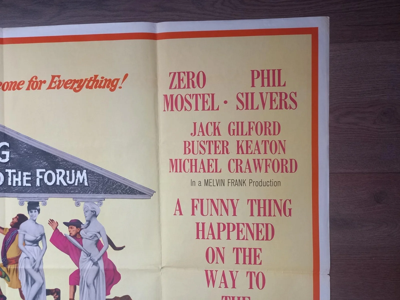 A FUNNY THING HAPPENED ON THE WAY TO THE FORUM 1966 BRITISH QUAD POSTER, изображение 4