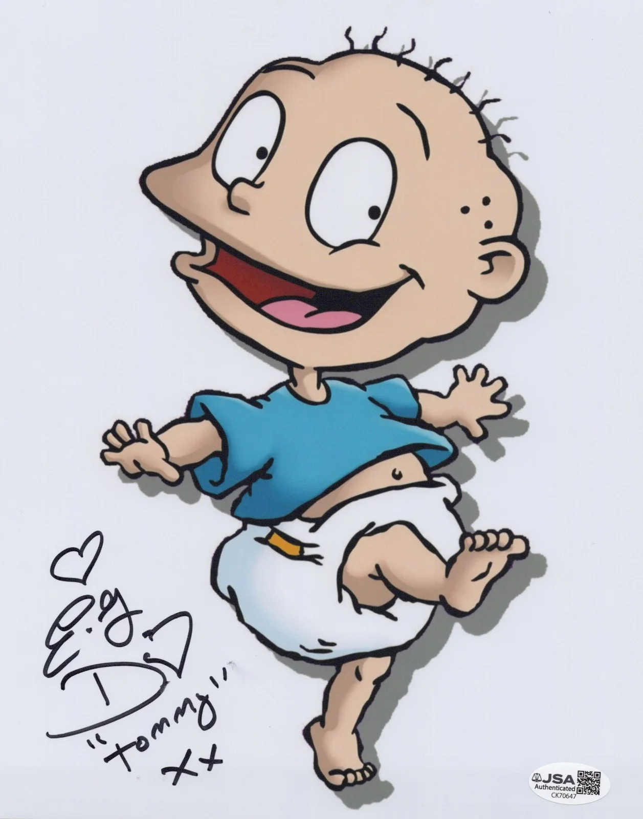E.G. Daily — Rugrats- E.G. Daily signed Tommy Pickles 8x10 photo JSA COA