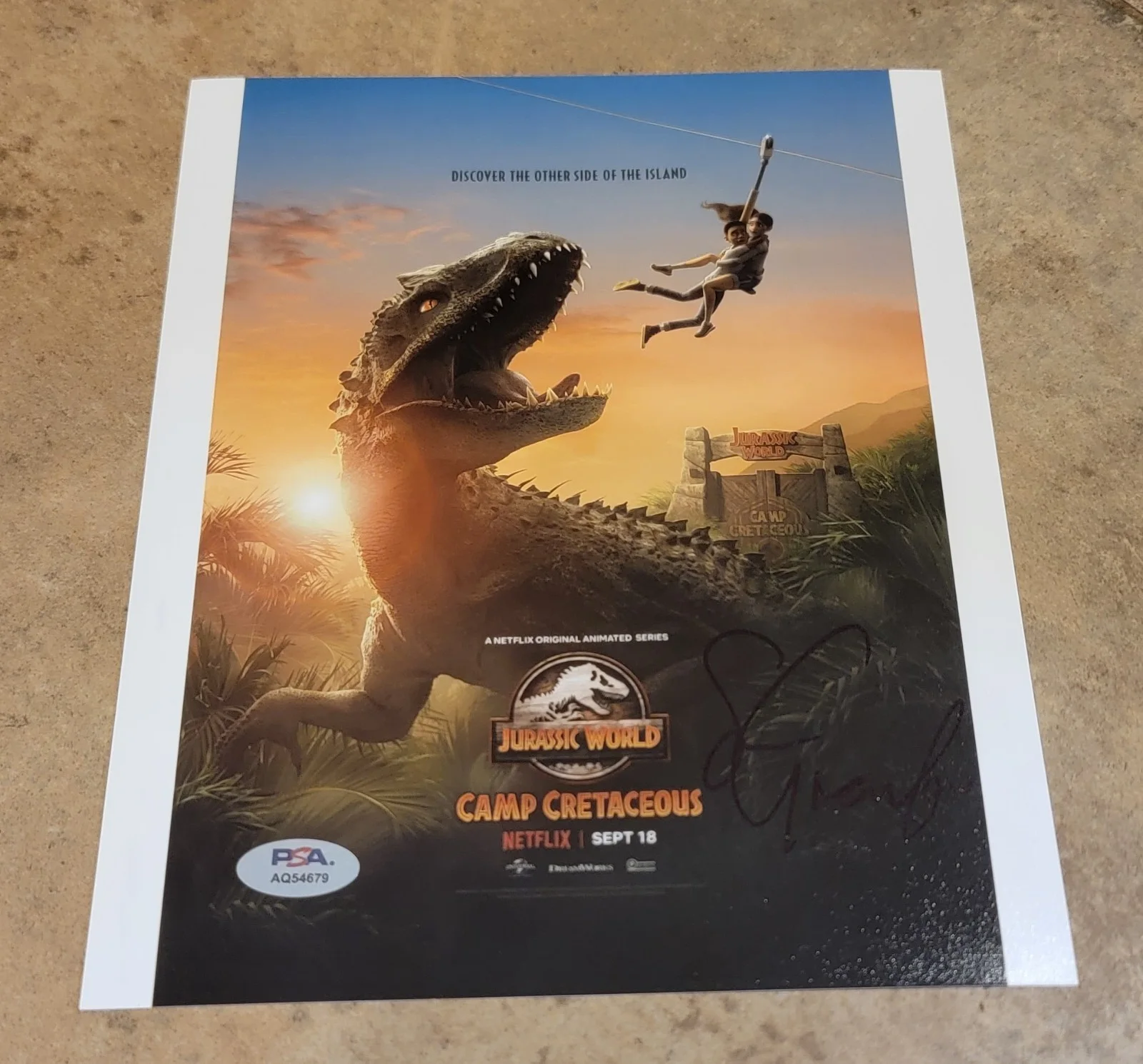 Sean Giambrone — Sean Giambrone signed 8x10 photo PSA DNA Jurassic World: Camp Cretaceous B