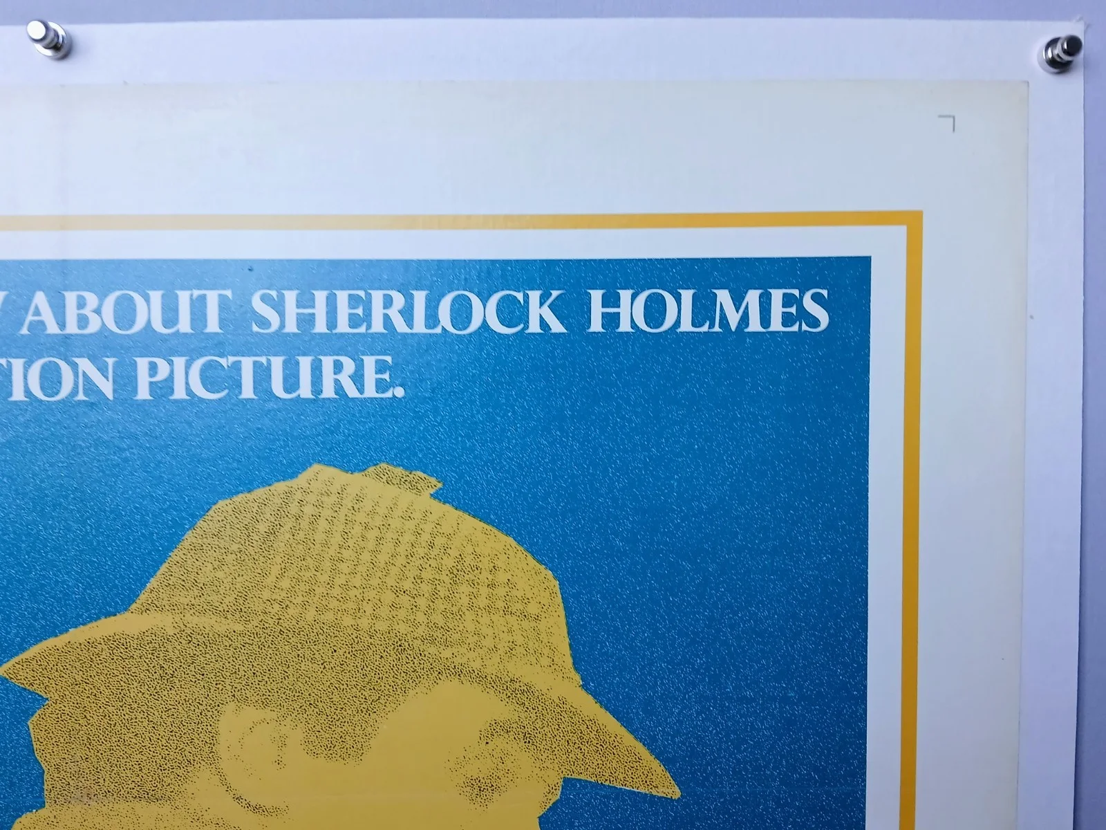 THE PRIVATE LIFE OF SHERLOCK HOLMES (1970) linen-bkd 1-sh poster - rare style B, изображение 3