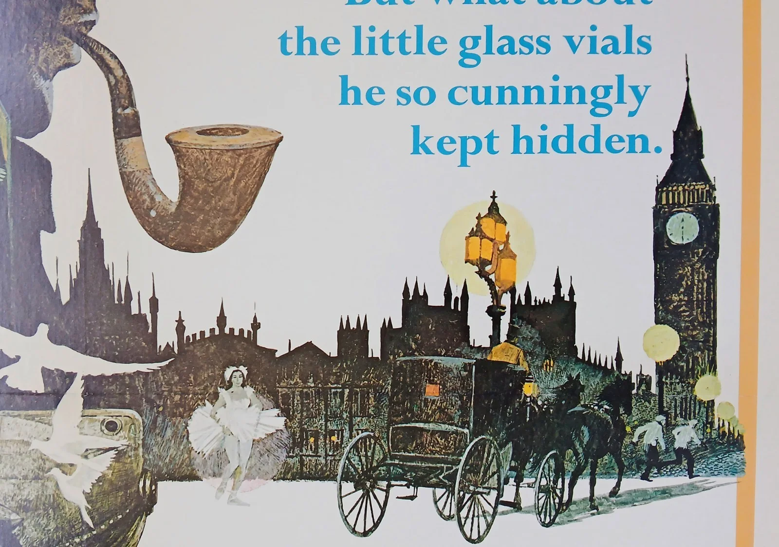 THE PRIVATE LIFE OF SHERLOCK HOLMES (1970) linen-backed one-sheet poster style A, изображение 3