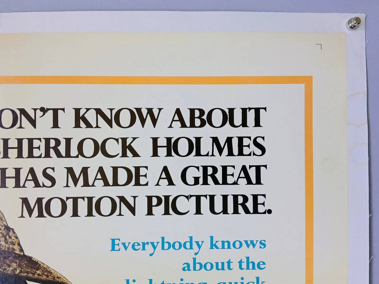 THE PRIVATE LIFE OF SHERLOCK HOLMES (1970) linen-backed one-sheet poster style A, изображение 5
